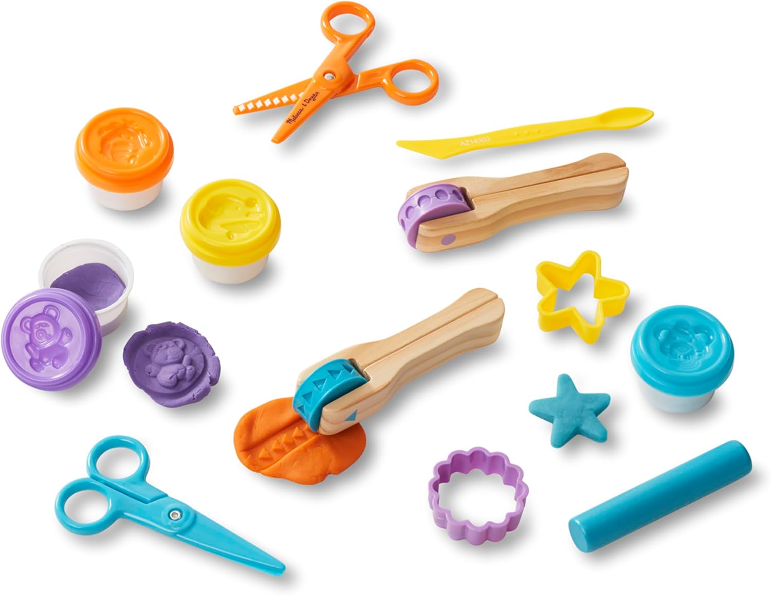 Detalle de Melissa & Doug Created by Me! Cut, Sculpt, and Roll Modeling Dough Kit