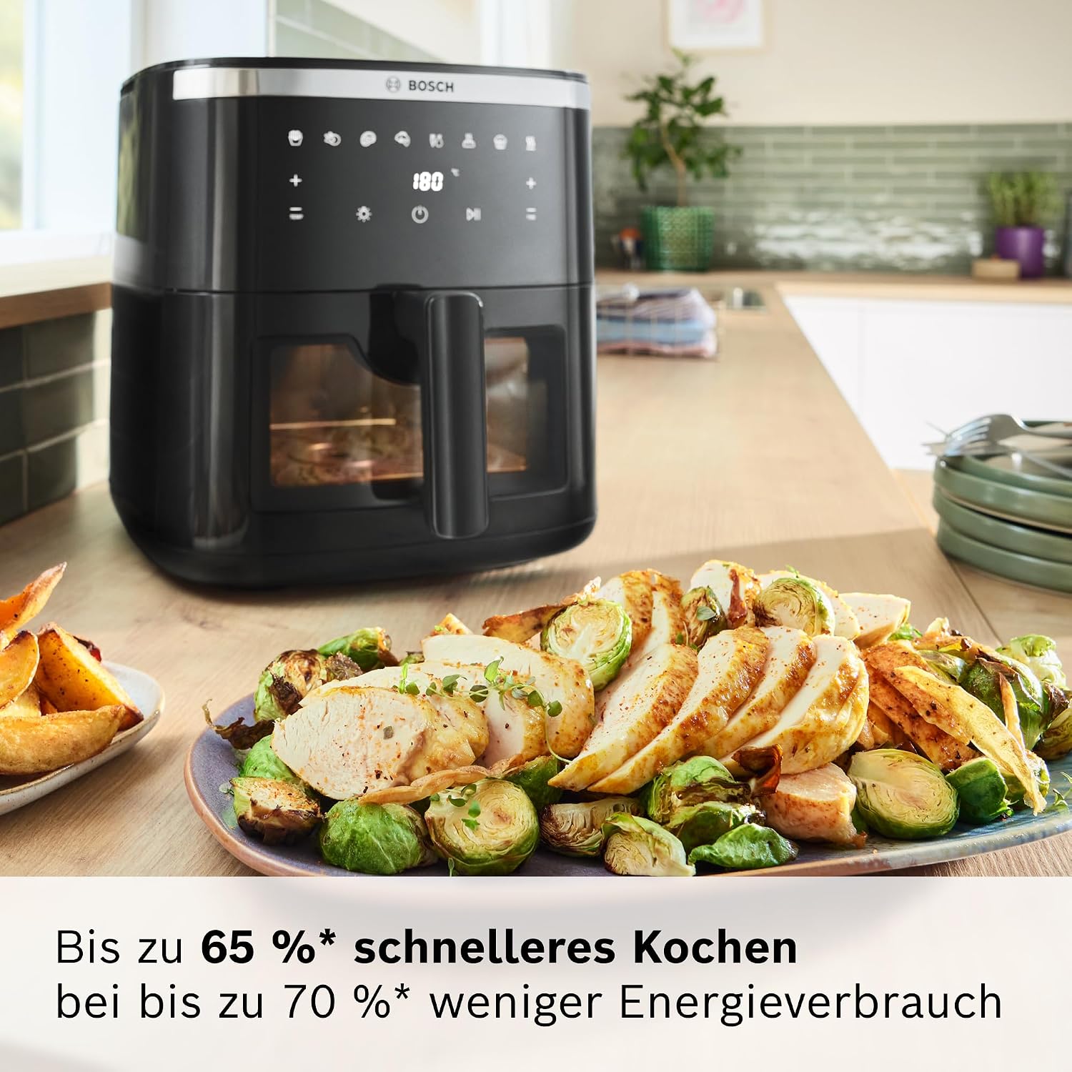 Detalle 2 de Bosch MAF671B0 Heißluftfritteuse 7,2 L 🍟
