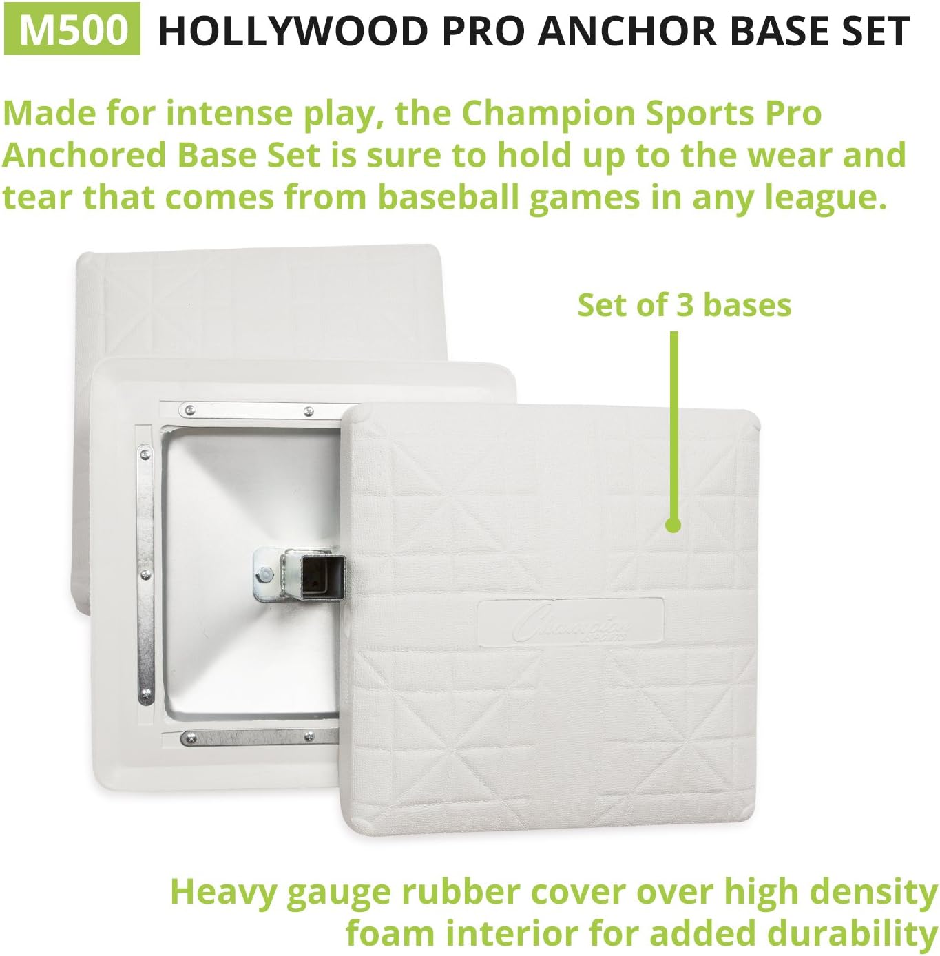 Detalle de Baseball/Softball base set anchored