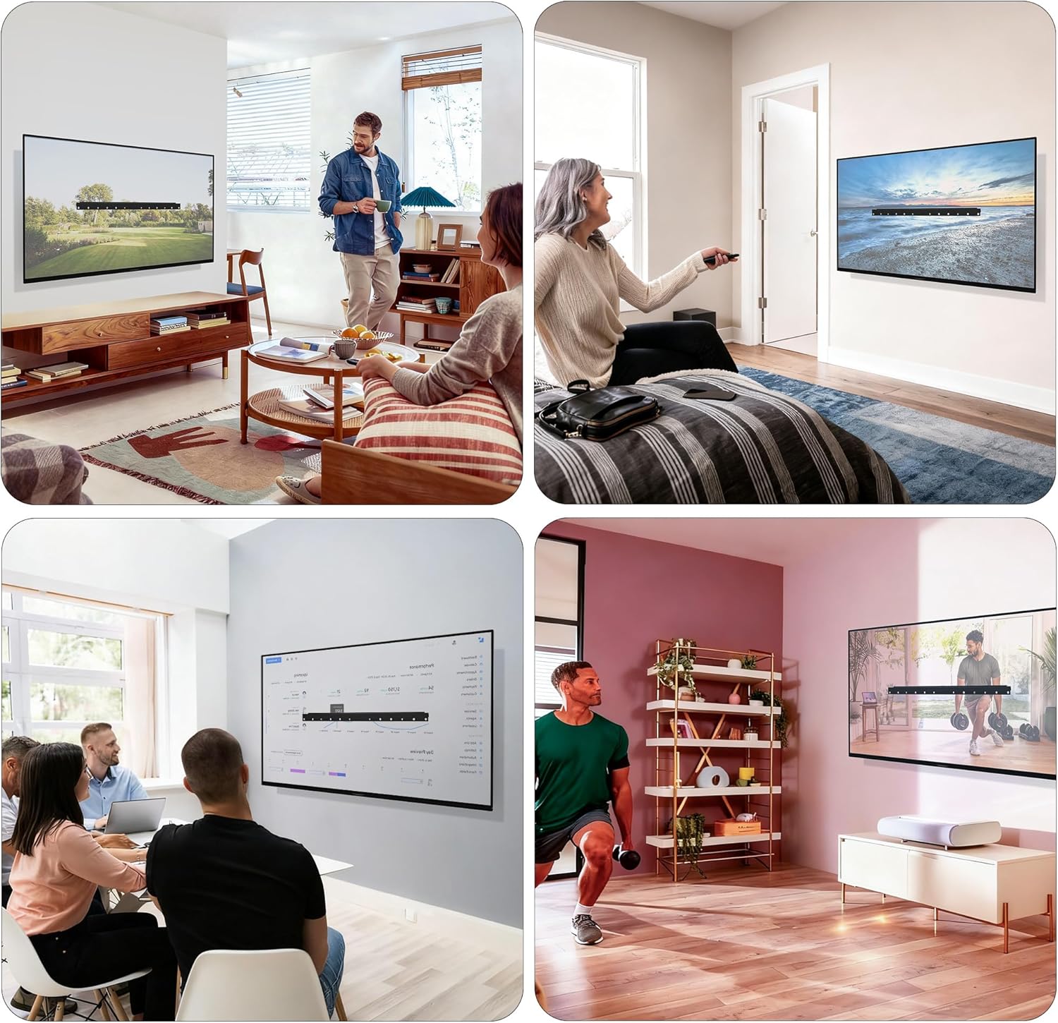 Thumbnail 6 de Aetubree Studless Drywall TV Mount (No Drill) for 32–75 inch TVs, VESA up to 600x400mm