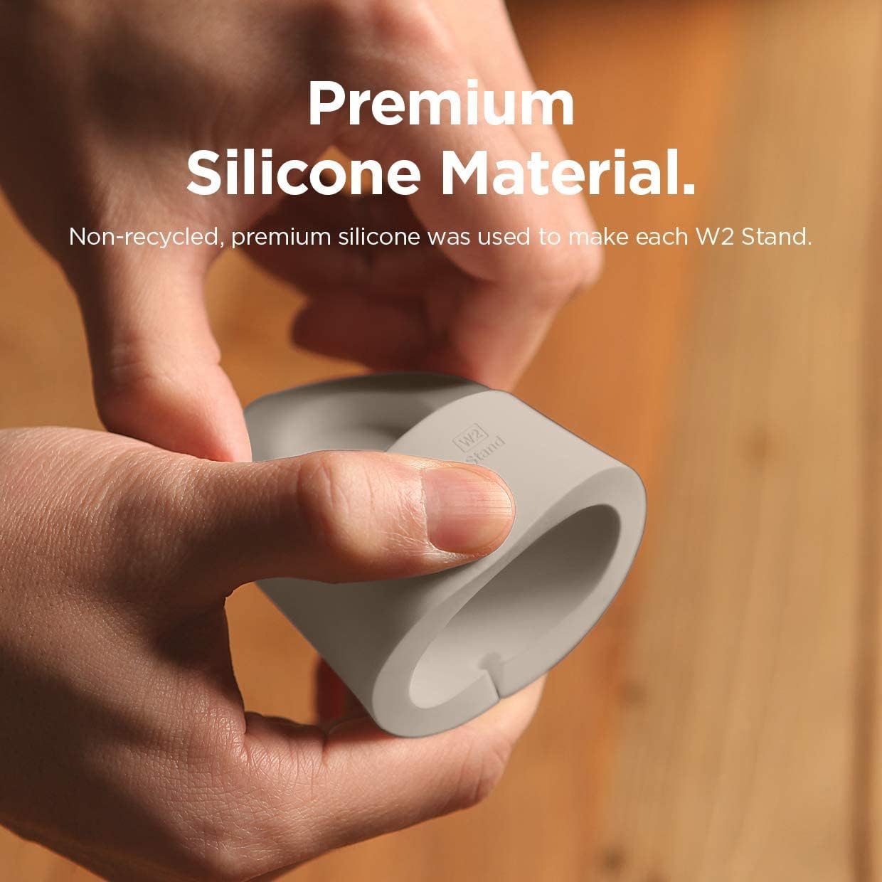 Thumbnail 6 de elago W2 Charger Stand for Apple Watch — Nightstand Mode, Cable management, Stone