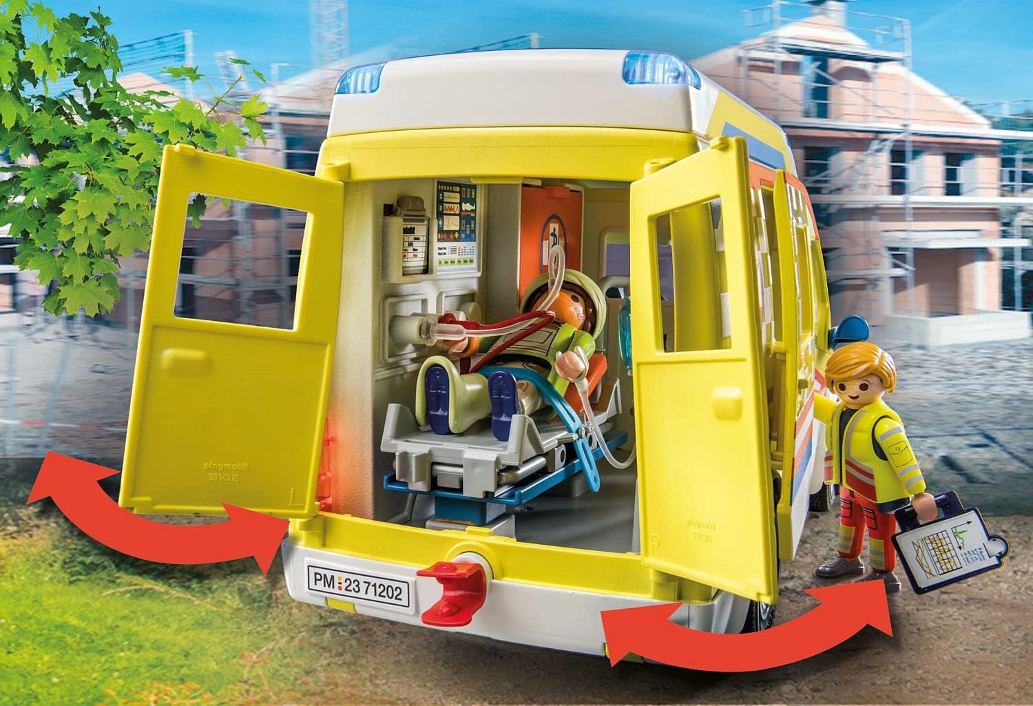 Thumbnail 5 de PLAYMOBIL City Life Rettungswagen 71202 – Licht & Sound, 67-teilig, ab 4 Jahren