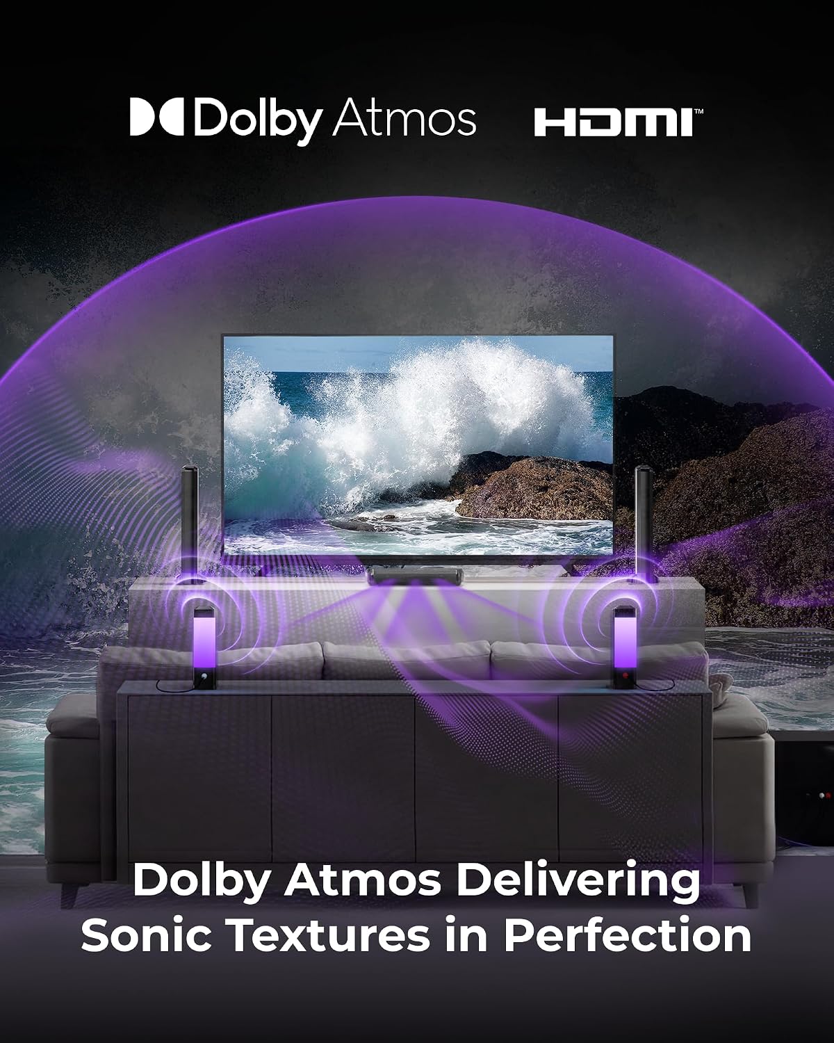 Detalle de ULTIMEA U3820 Apollo S90 9.1-Channel Surround Sound System with Dolby Atmos