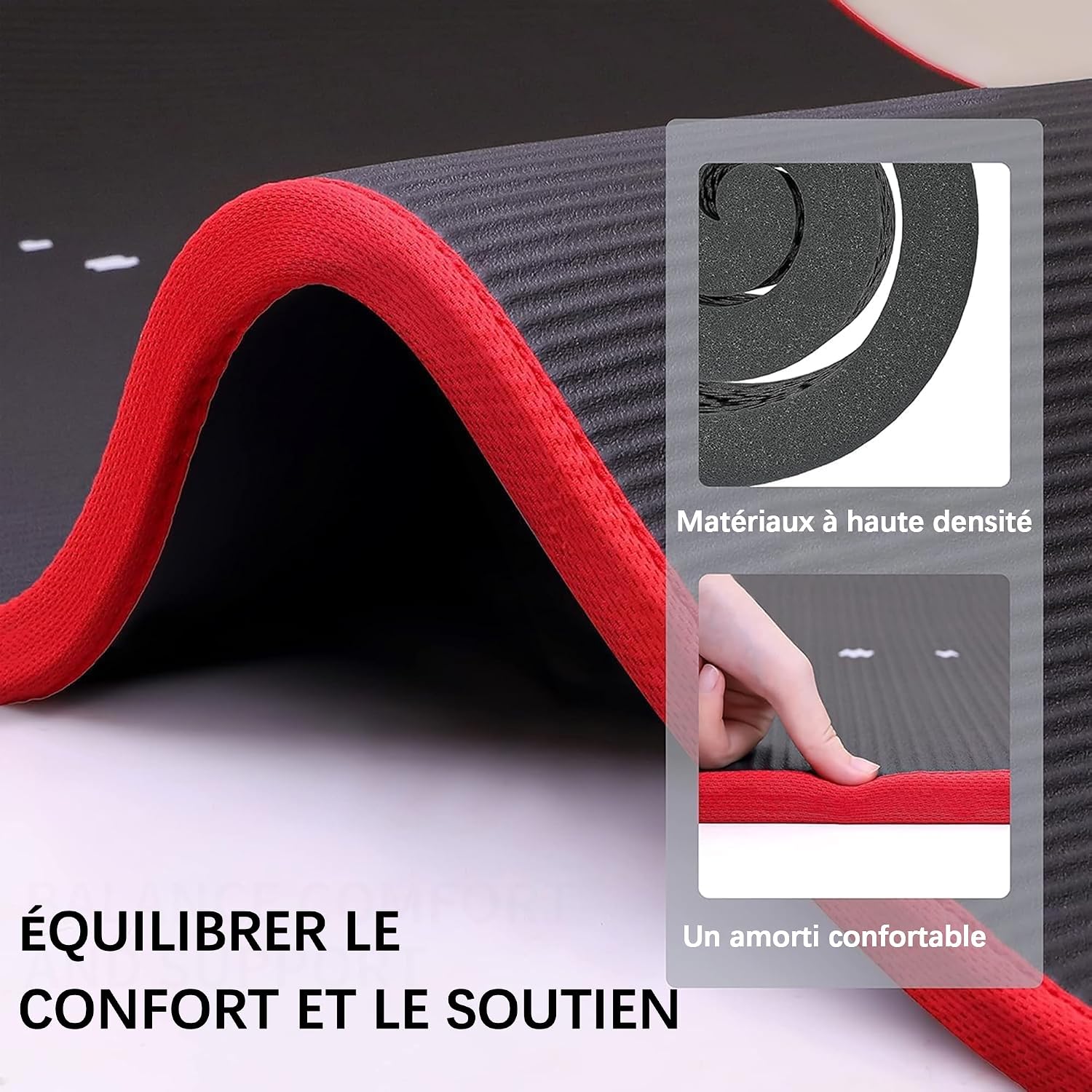 Detalle de PROIRON Tapis de Yoga Epais 10MM – Antidérapant, 183 × 66 cm