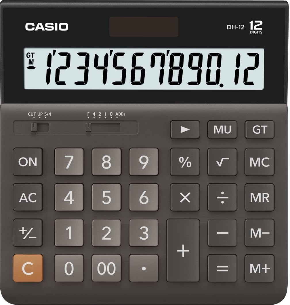 Detalle 2 de Casio DH-12BK-S-EH tafelrekenmachine met 12-cijferig display