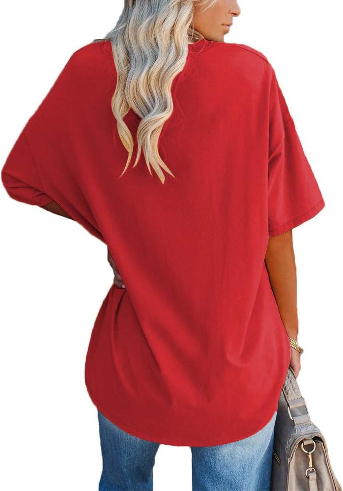 Detalle 2 de Ebifin Oversized V-Neck T Shirt