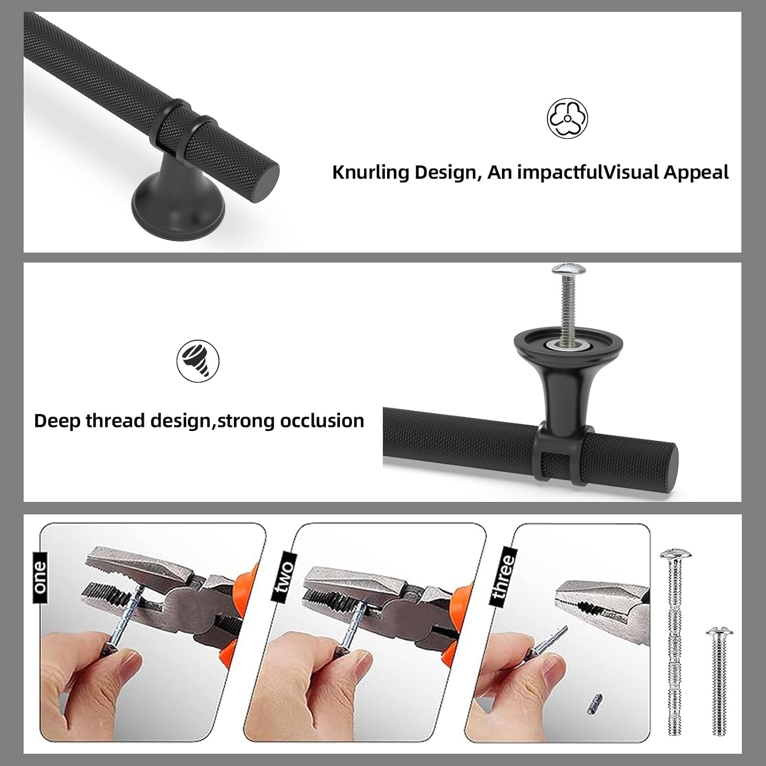 Thumbnail 5 de KOMOTIA Kitchen Cabinet Pulls 5-Inch Hole Centers