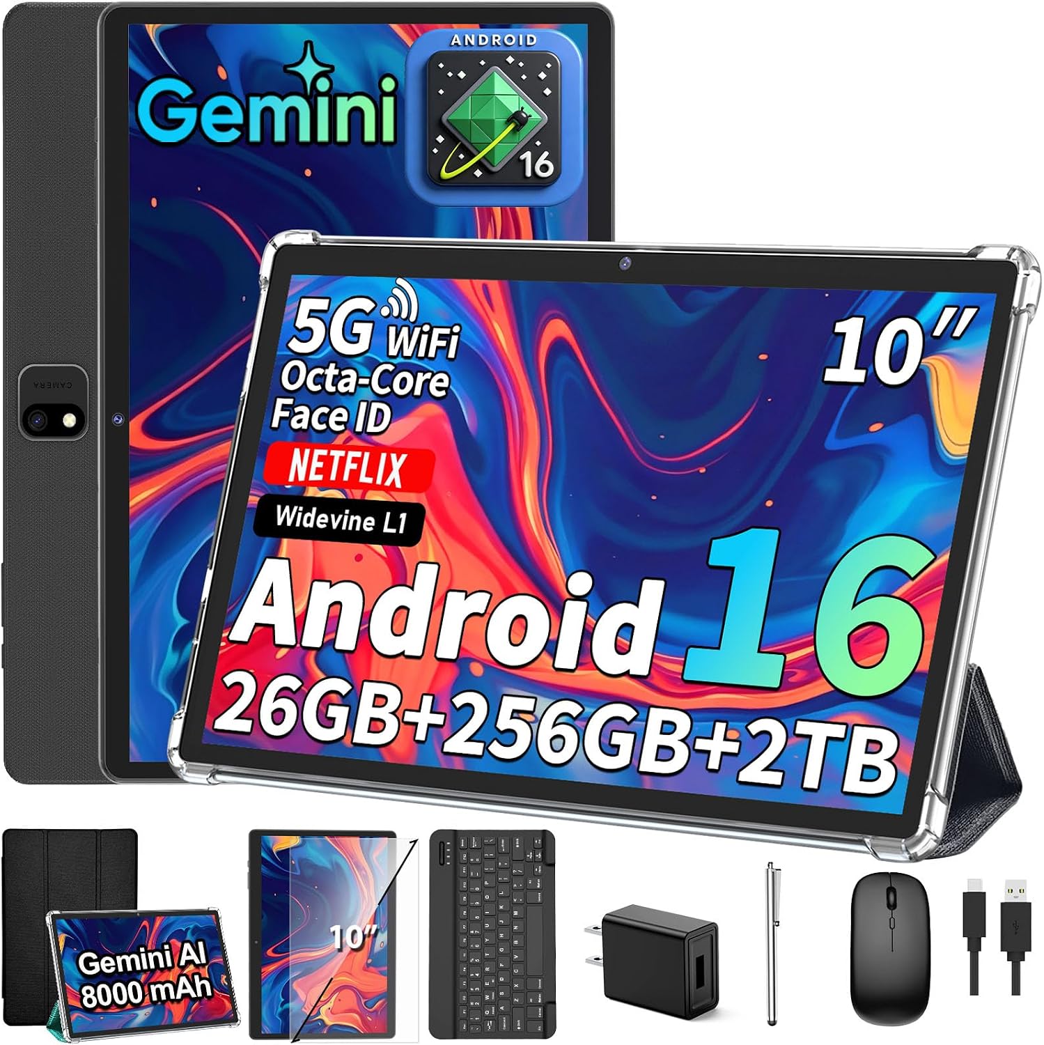 Detalle de YLEEBG Android tablet, 10-inch