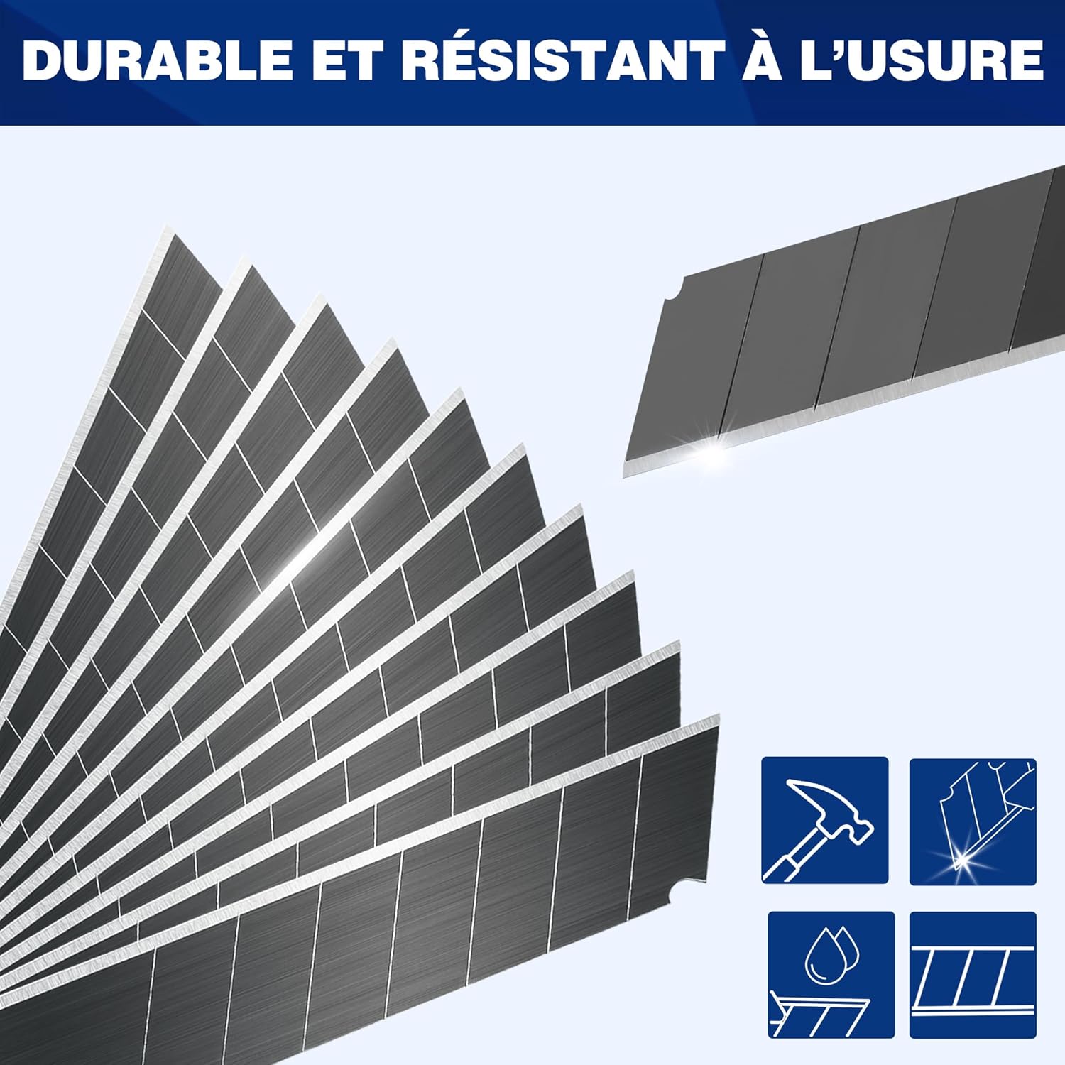 Thumbnail 3 de WORKPRO Cutter utilitaire rétractable 18 mm — lot de 3 ✂