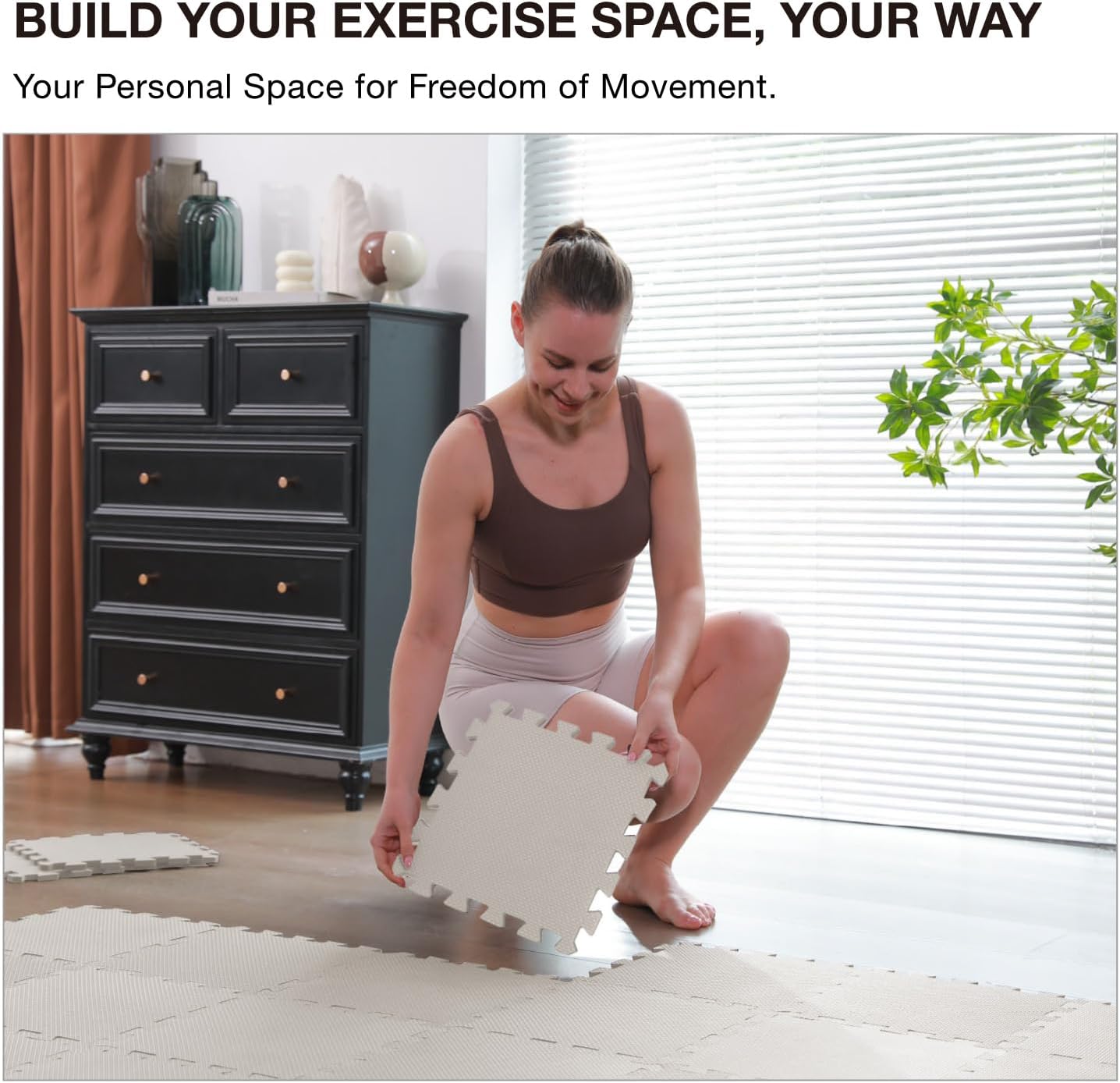 Detalle 2 de AIRHOP 12x12In 18-Tile Gym Mat 1.67 m2 ๐ง