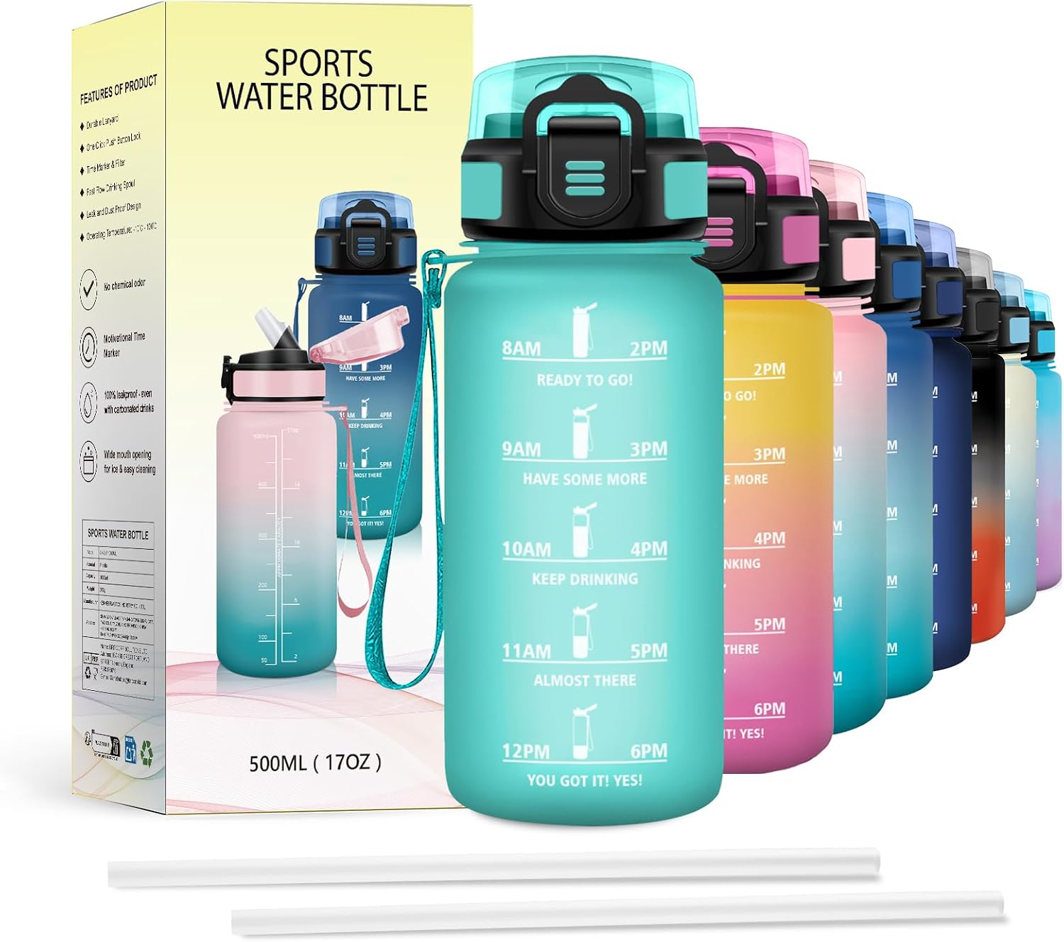 Detalle de JAPORIA Borraccia 500 ml con cannuccia