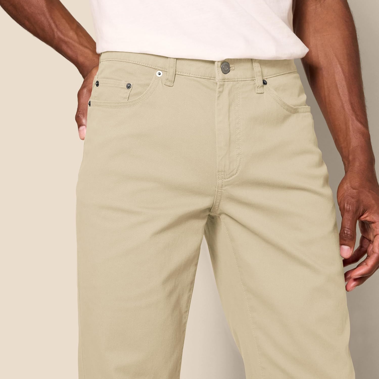 Detalle 2 de Herren 5-Pocket-Stretch-Twillhose 19,7 cm