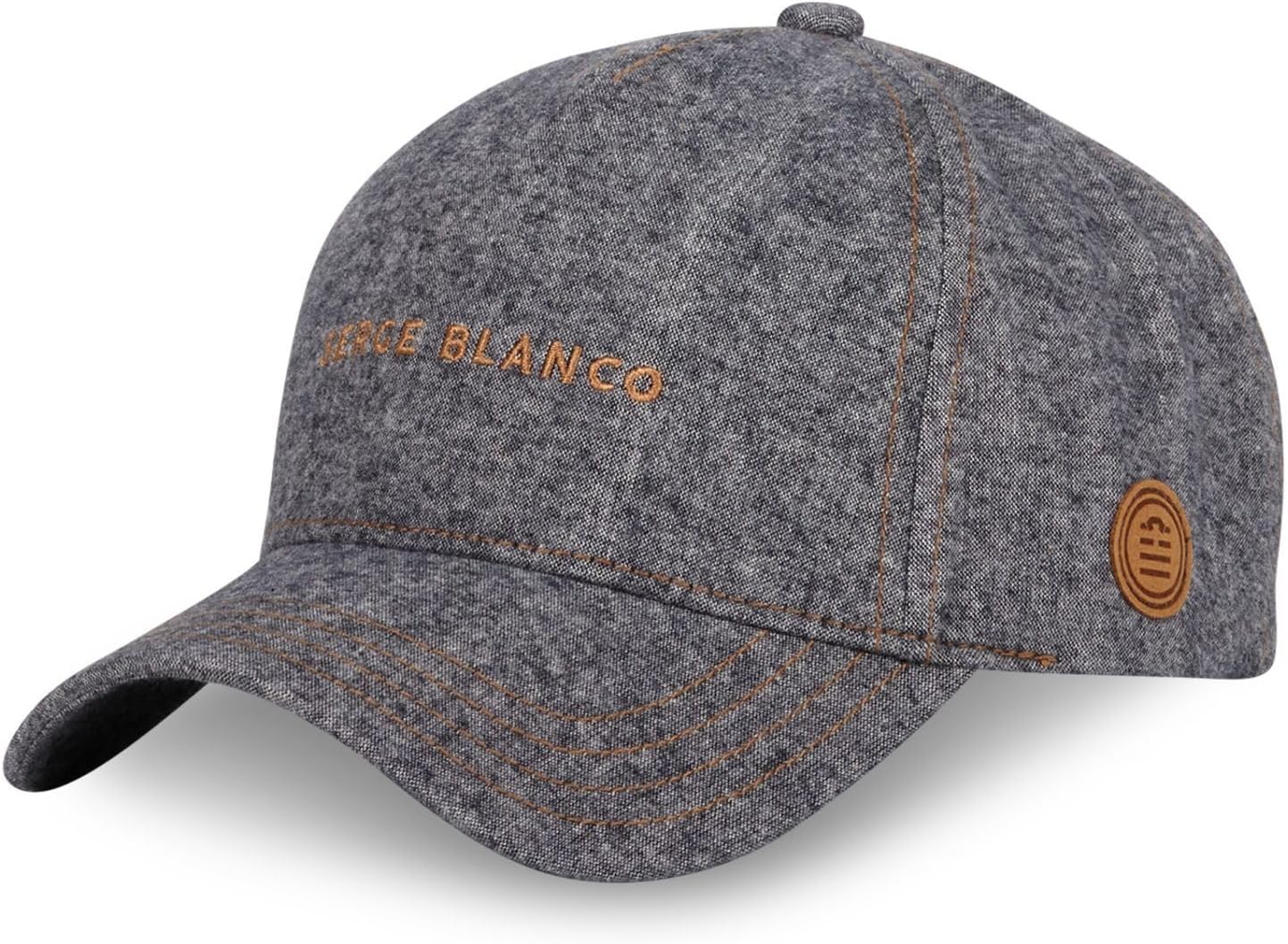 Detalle de Serge Blanco Cappellino Uomo Cotone – Berretto Baseball Denim Verde, Taglia Unica