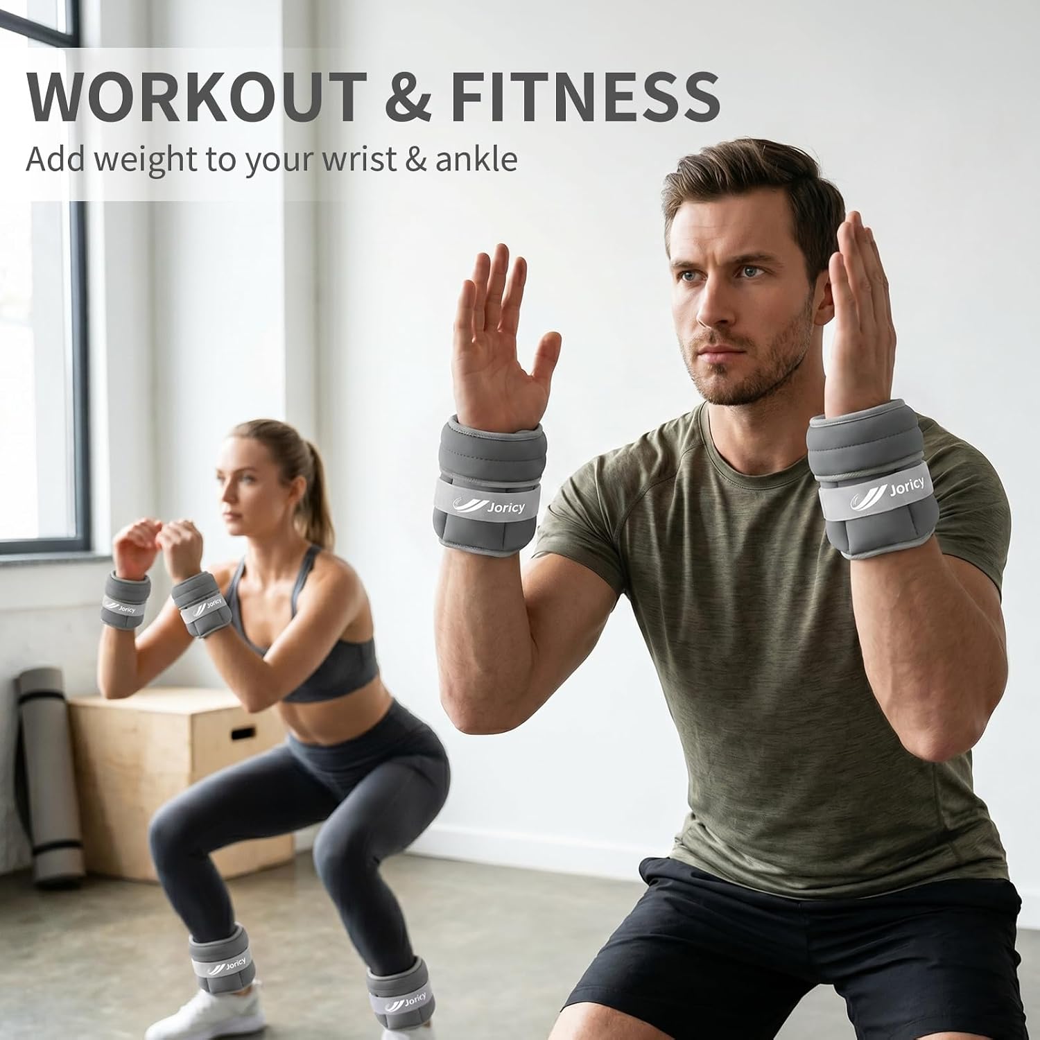 Thumbnail 4 de Adjustable Ankle Weights (1–12/20 LBS) Pair for Walking, Running, Training & Rehab