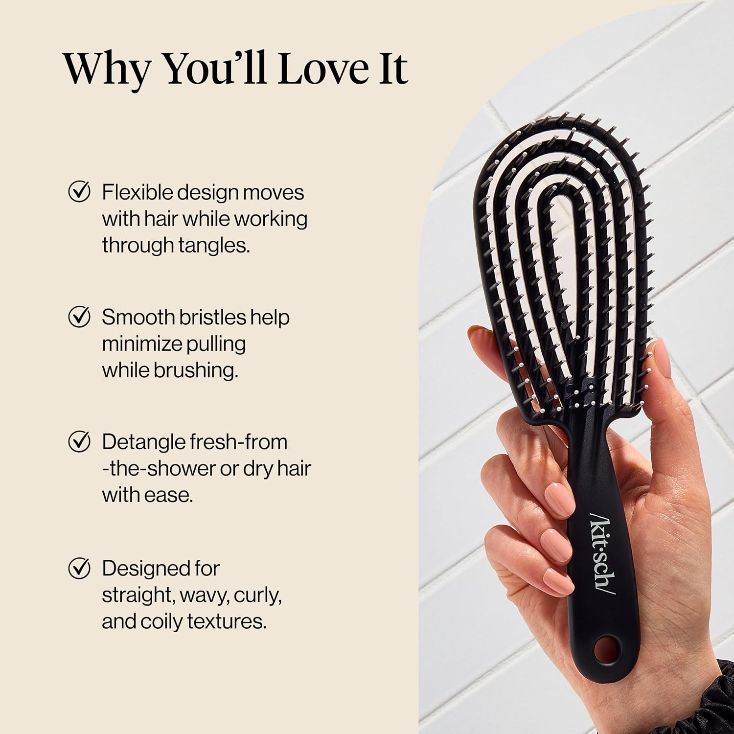 Thumbnail 4 de Kitsch Detangler Brush for Curly Hair 💇♀