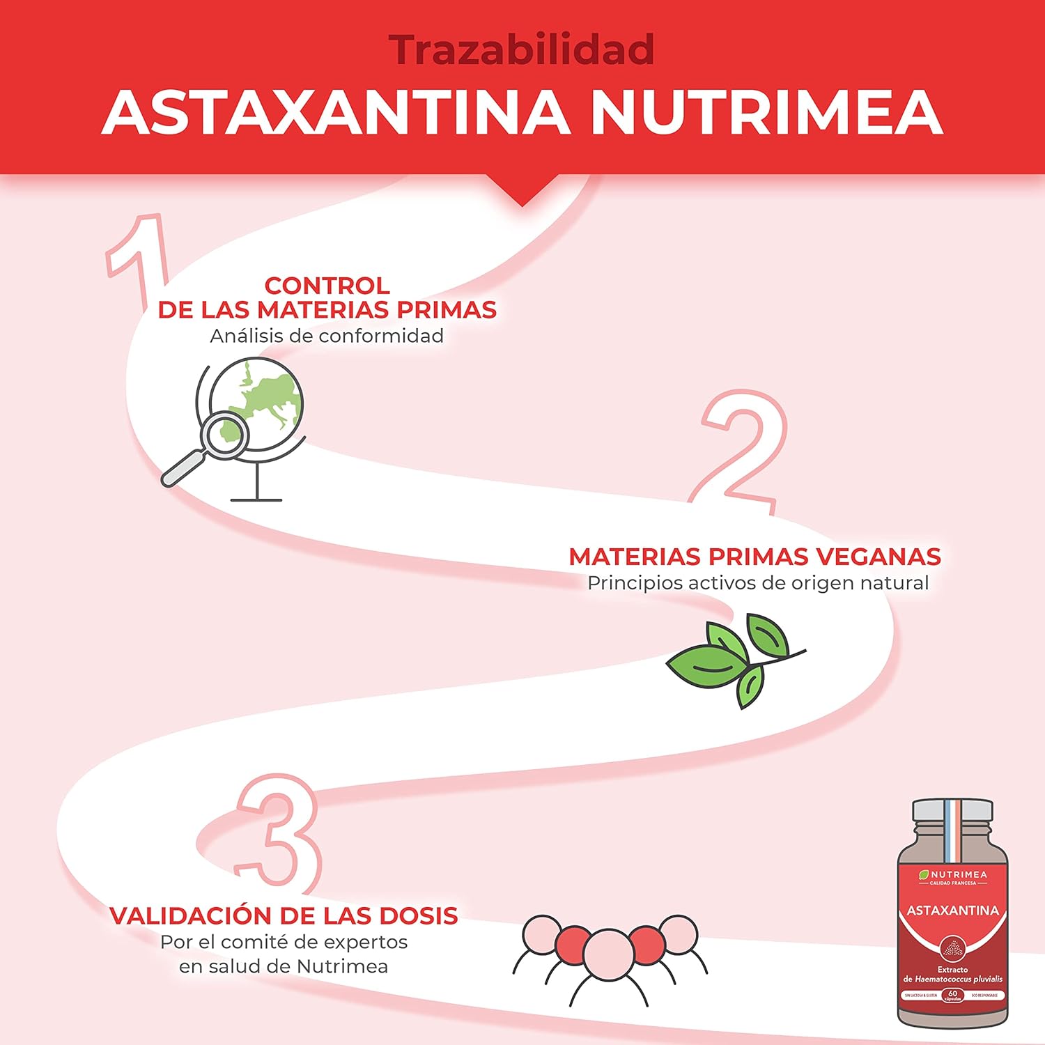 Thumbnail 4 de Nutrimea Astaxantina Pura 4 mg - Antioxidante Vegano y Natural 🌸