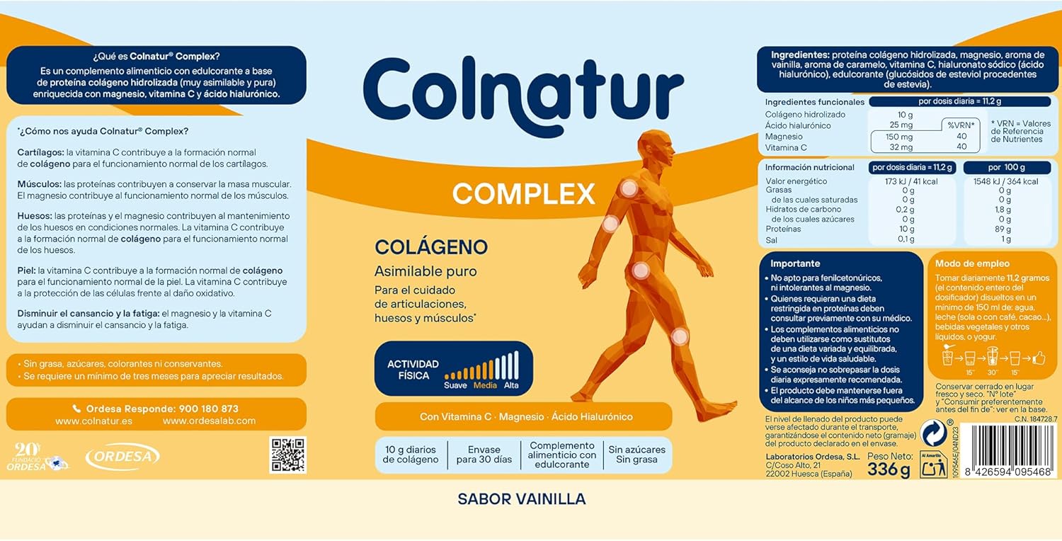 Thumbnail 6 de Colnatur Complex Vainilla, 336g, Colágeno, Magnesio y Vitamina C 💪