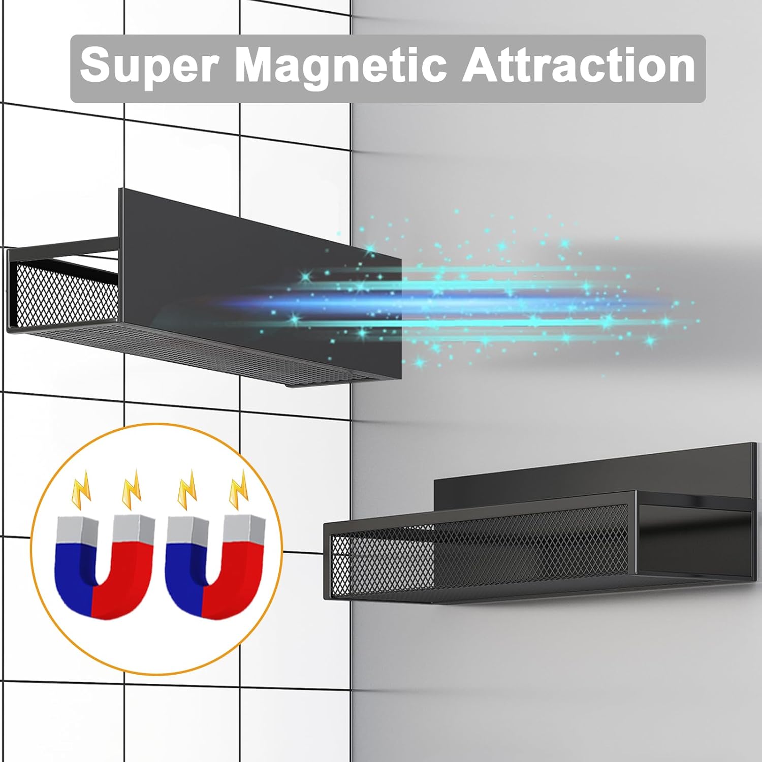 Thumbnail 3 de Aufworld Magnetic Spice Rack 2-Pack