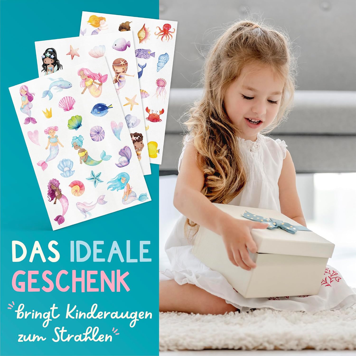 Detalle de Famifidus 120 Kinder Tattoos – hautfreundliche Tattoos für Mädchen und Jungen (Made in Germany)