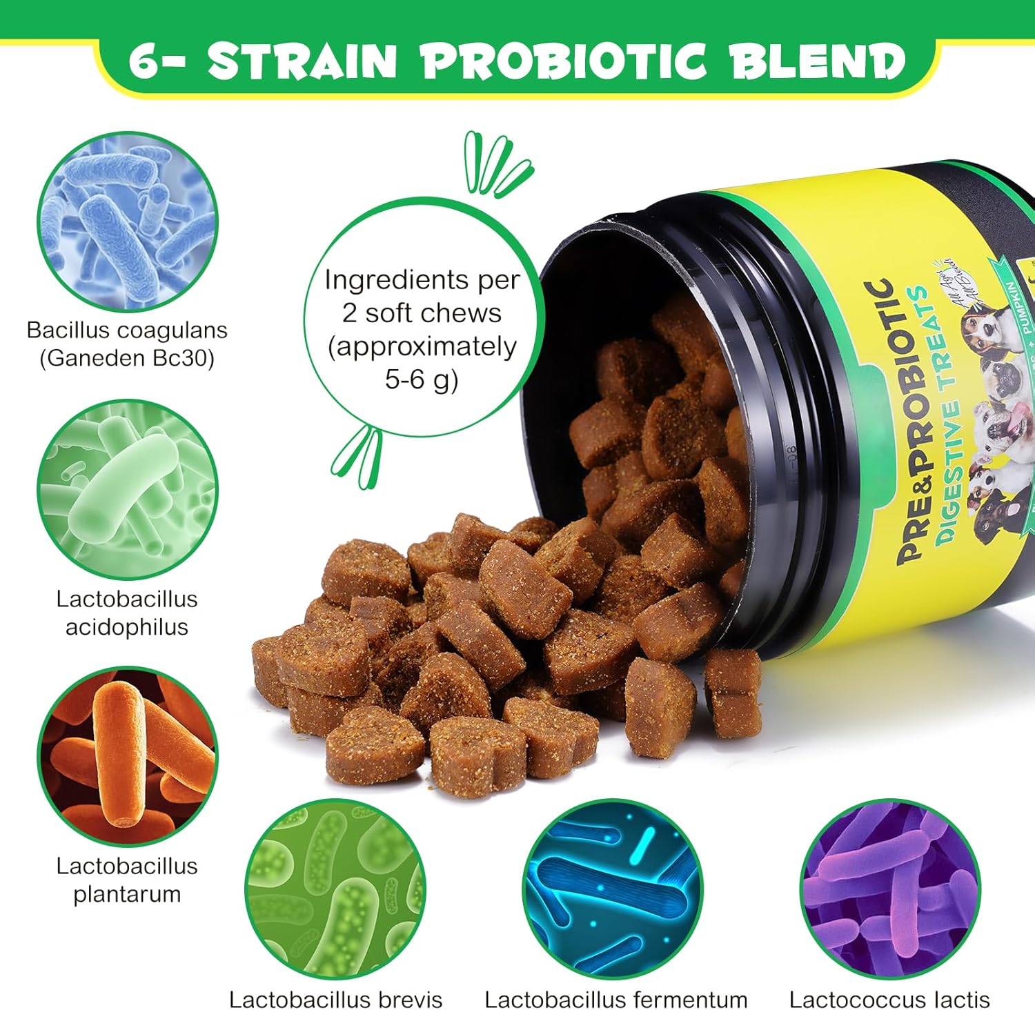 Detalle de Generico Probiotico per Cani 120 masticabili