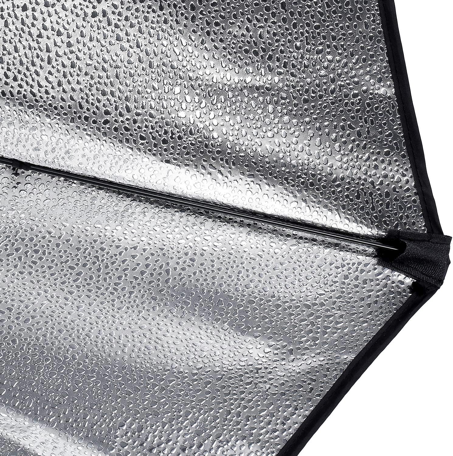 Detalle 2 de NEEWER kit softbox illuminazione continua 700W equivalente con lampadine LED 5700K, 2 diffusori 60x60 cm e supporti