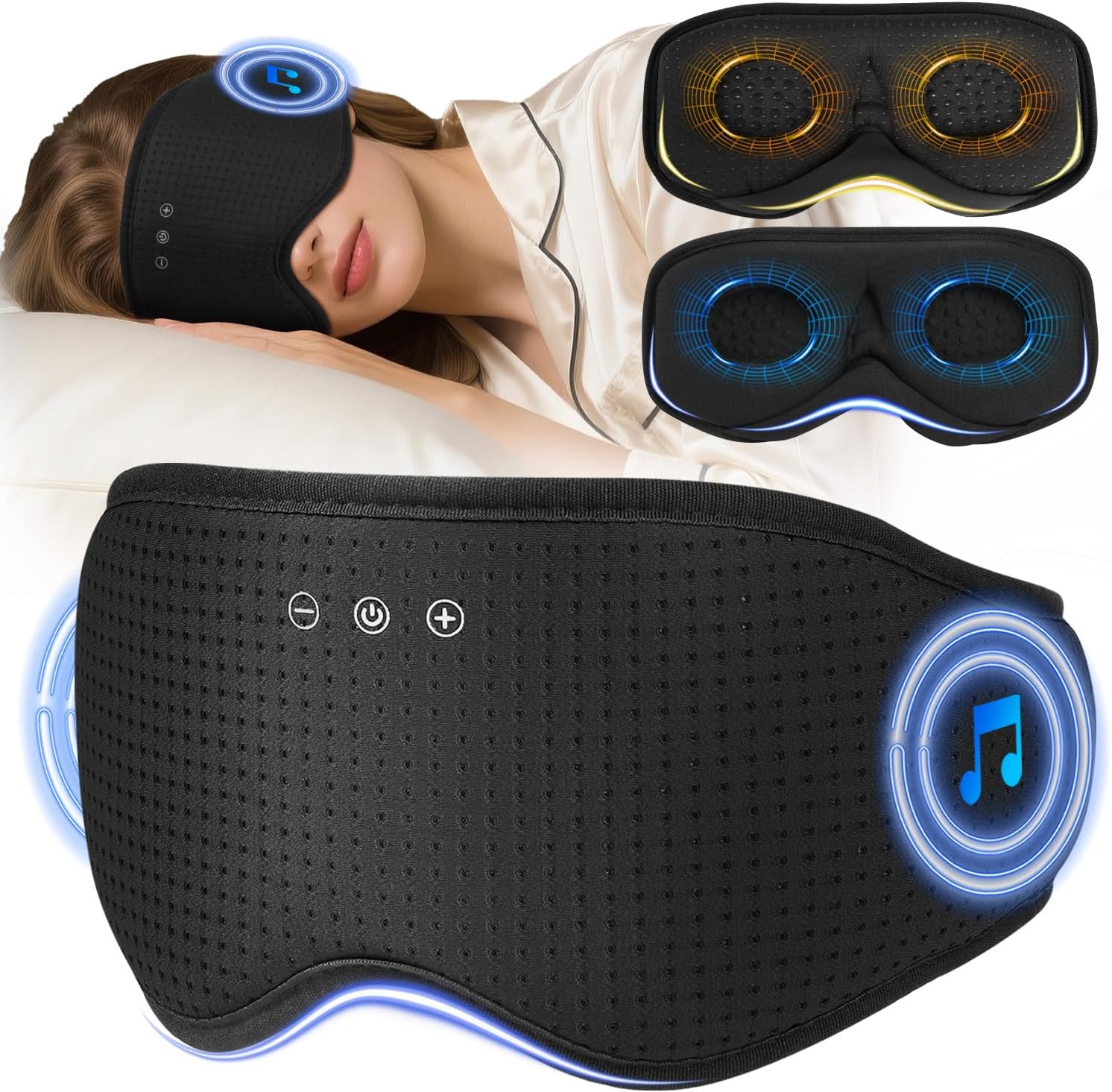 Detalle de LC-dolida Schlafmaske Bluetooth Kopfhörer