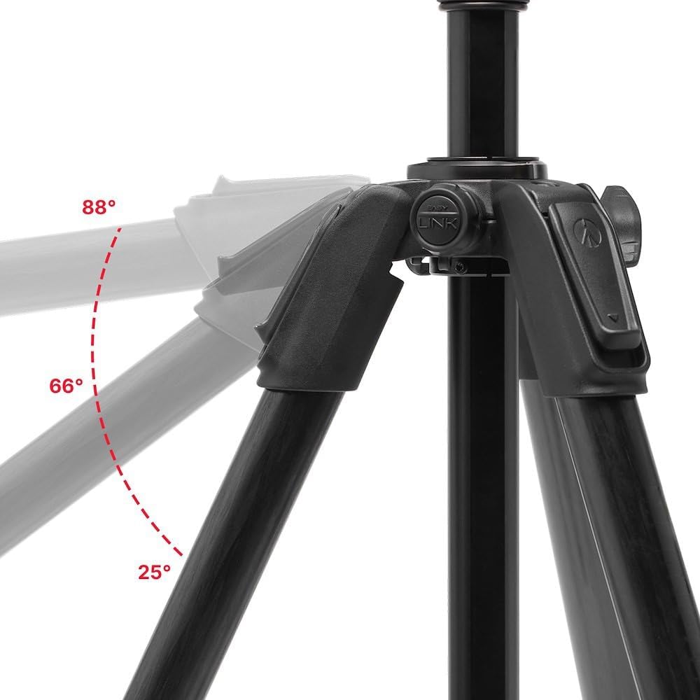 Thumbnail 5 de Manfrotto 055 Trépied Vidéo avec Rotule Fluide 502 – Fibre de Carbone, colonne à mise à niveau et verrouillages