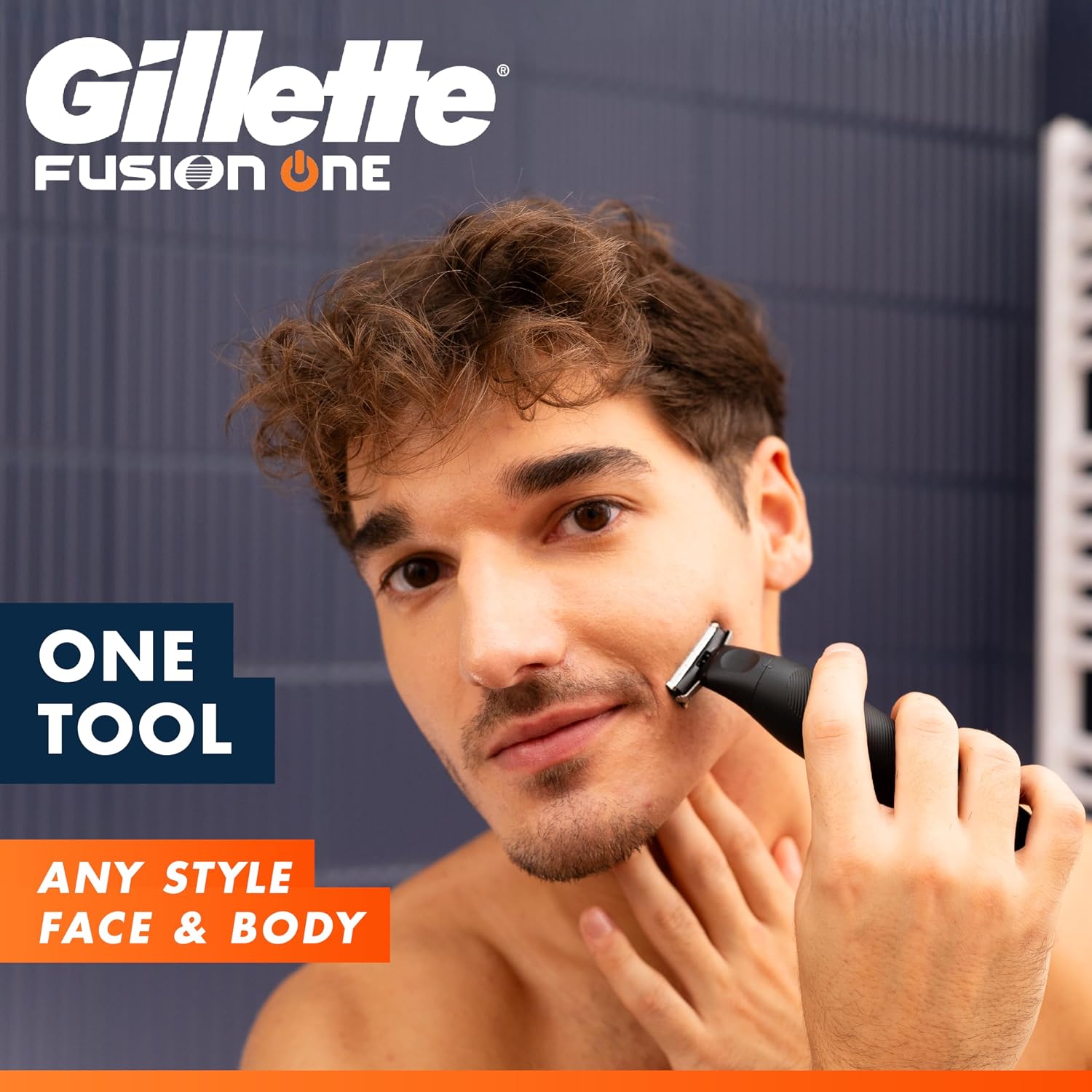 Detalle 2 de Gillette Fusion One Hybrid Electric Razor (Wet & Dry) with Precision Trimmer