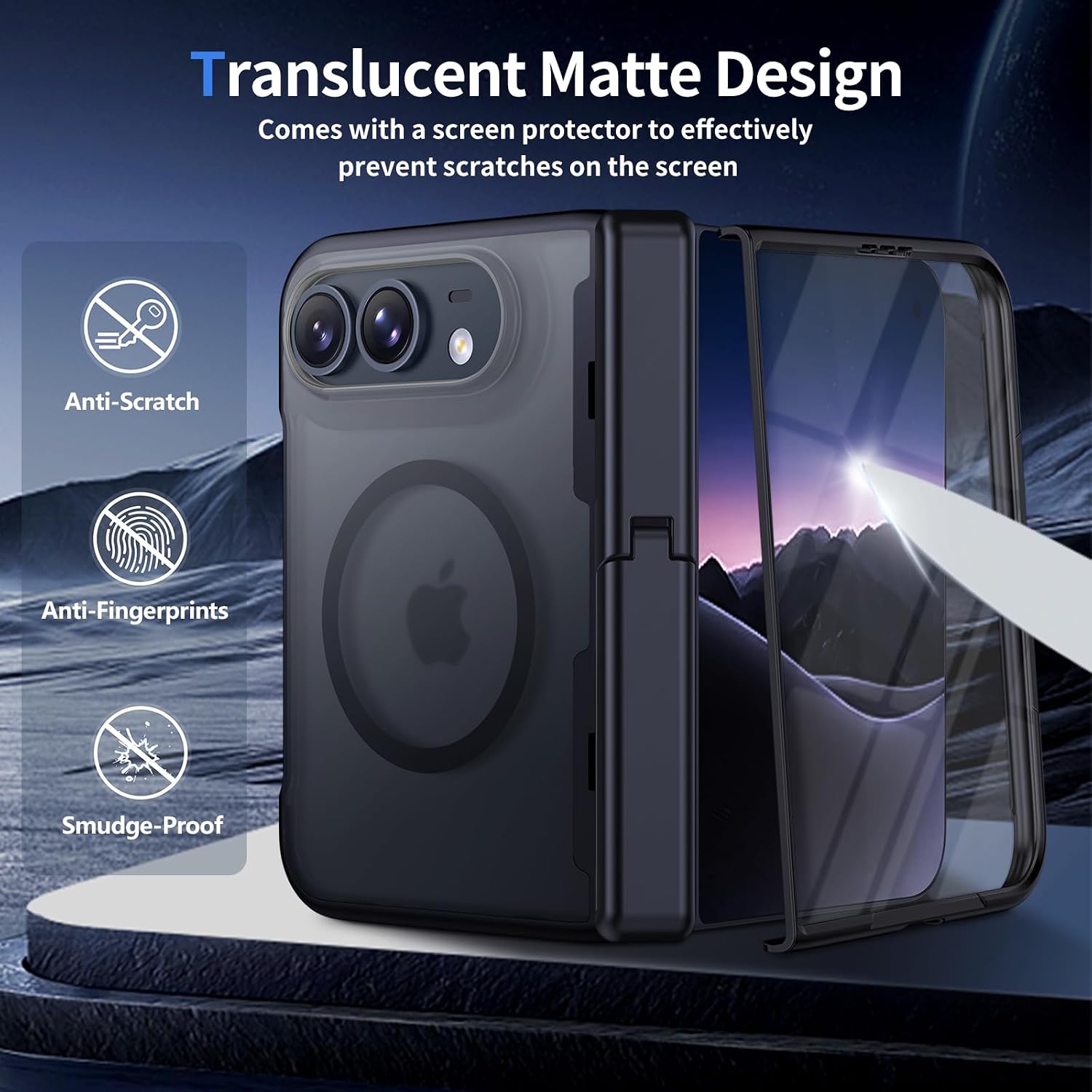 Thumbnail 5 de H HUALELE WTL-IP Duo iPhone Duo Case with Stand, Magnetic Ring and Hinge Protection