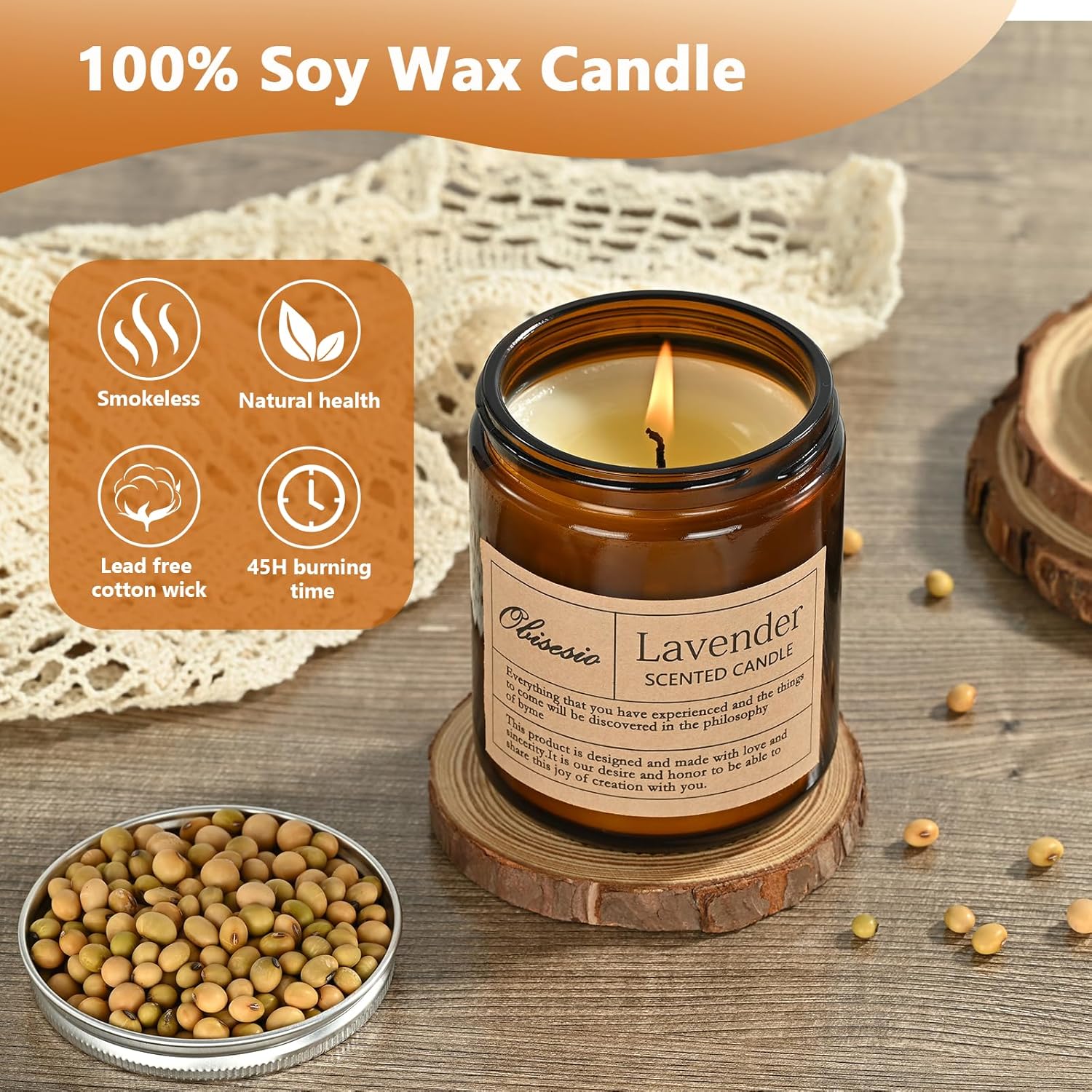 Detalle 2 de Obisesio Candele 2 Pack, candele profumate