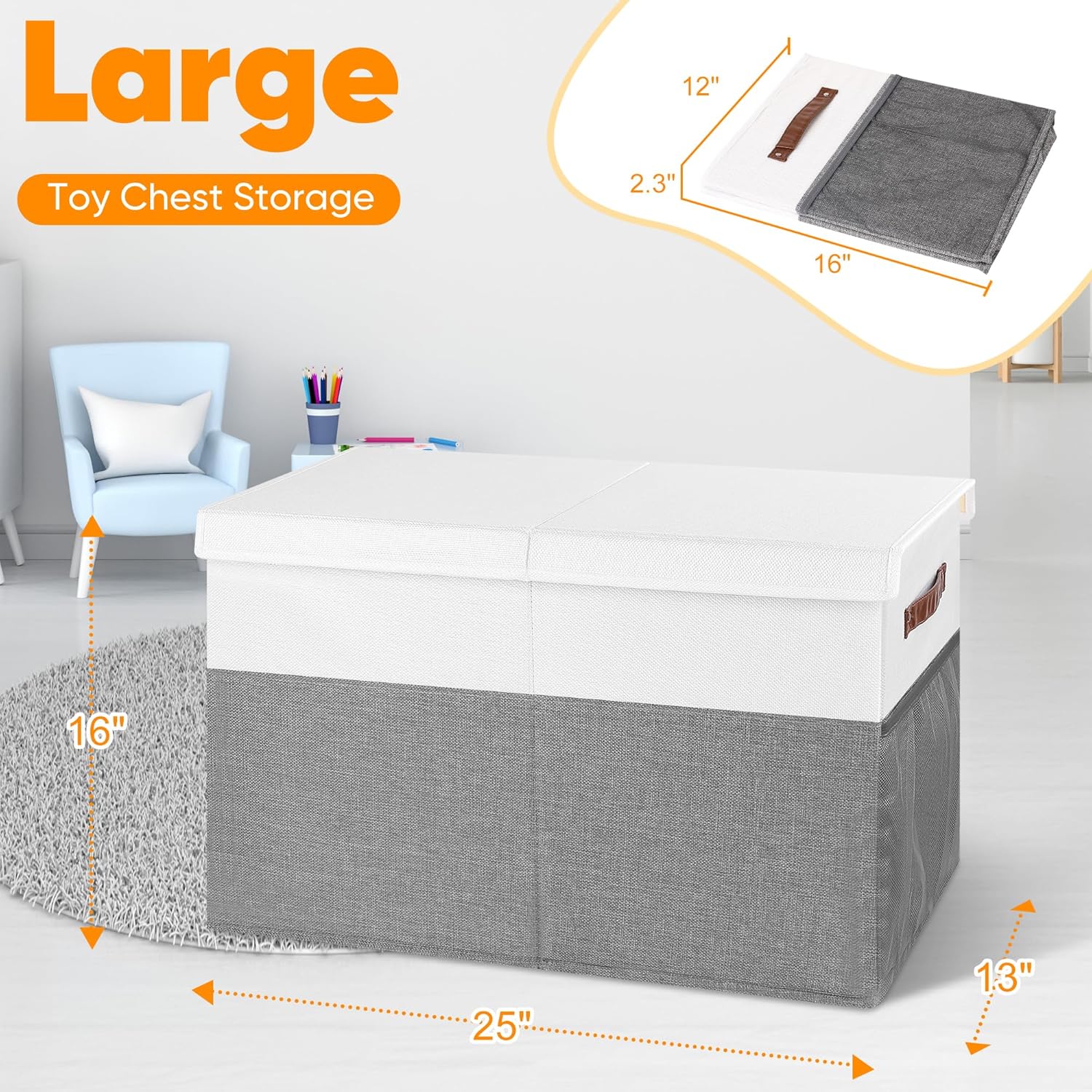 Thumbnail 6 de Mabahoo Large Toy Box 25"