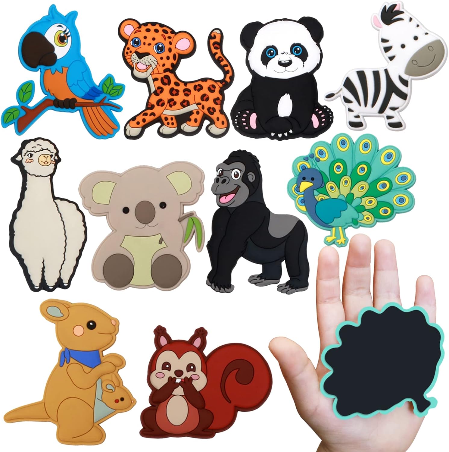 Detalle de SUPINEEDO 220323 Animal Refrigerator Magnets for Toddlers, Full-Back Magnetic