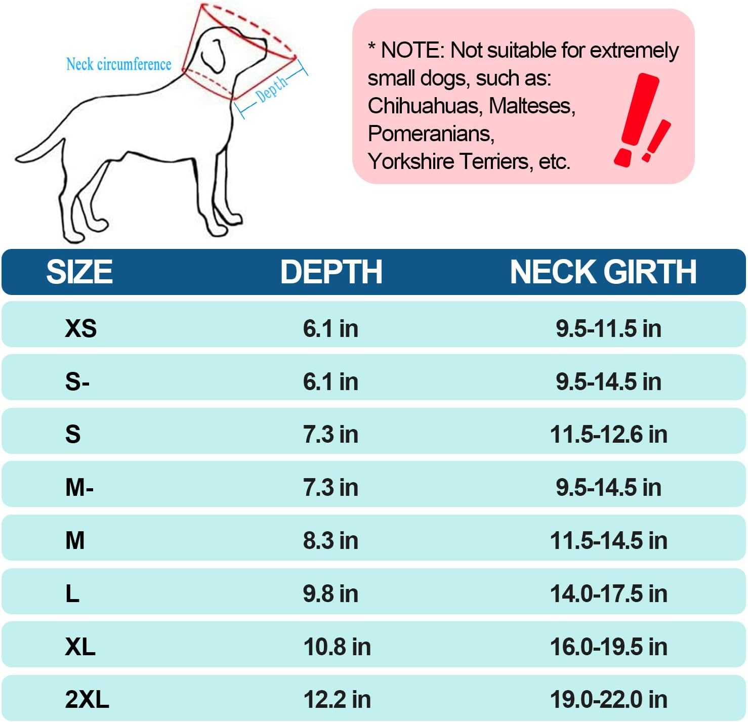 Thumbnail 2 de Supet adjustable dog cone collar (S–new) for post-surgery wound protection