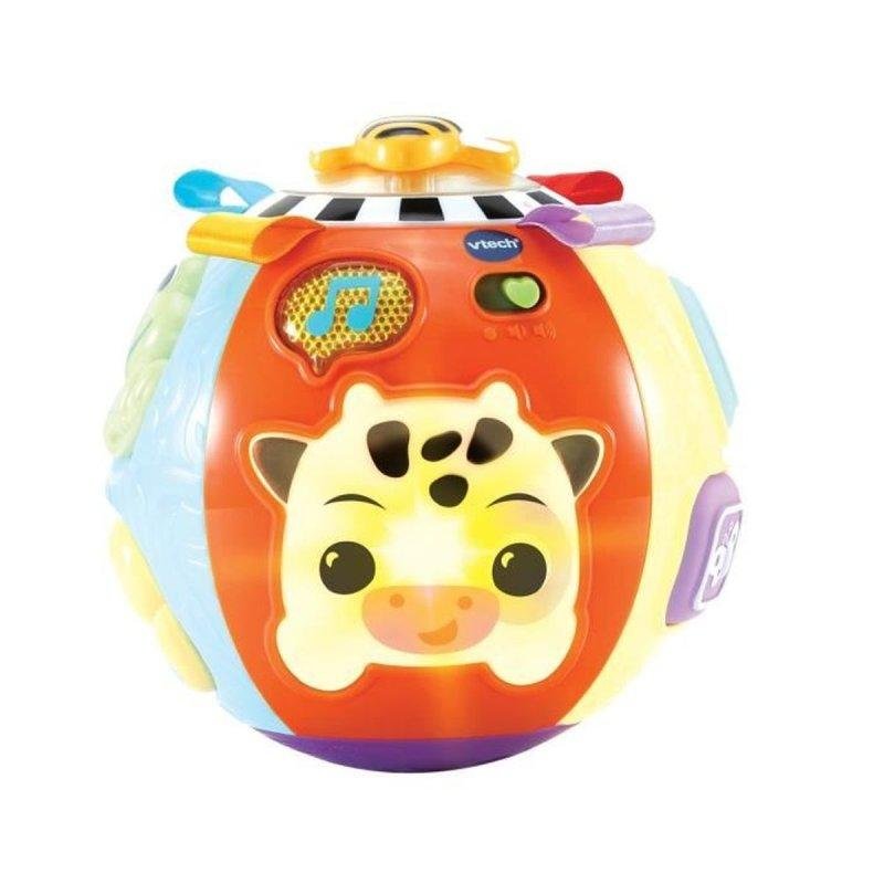 Detalle de Pelota Interactiva Lumi Animal Ball de VTech: luces, sonidos y texturas para bebés (6–36 meses)