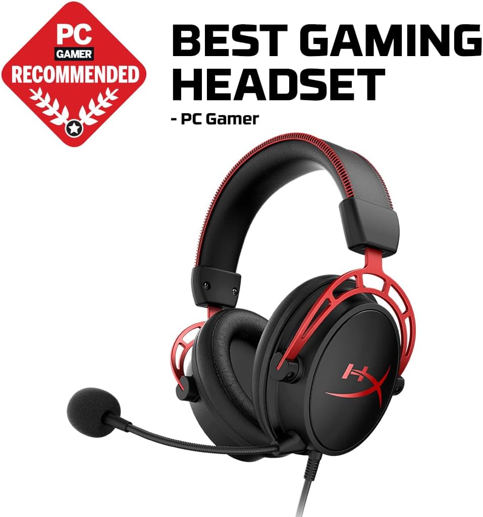 Thumbnail 1 de HyperX Cloud Alpha gaming headset with inline volume control