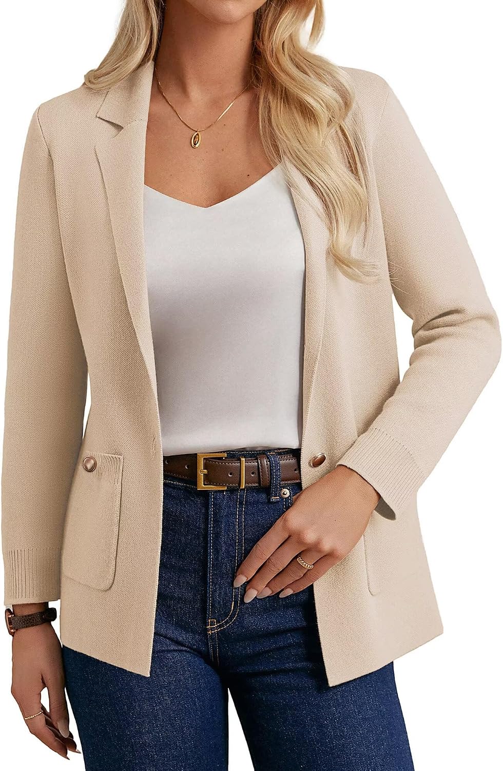 Thumbnail 5 de GRACE KARIN Sweater Blazer Open Front Cardigan
