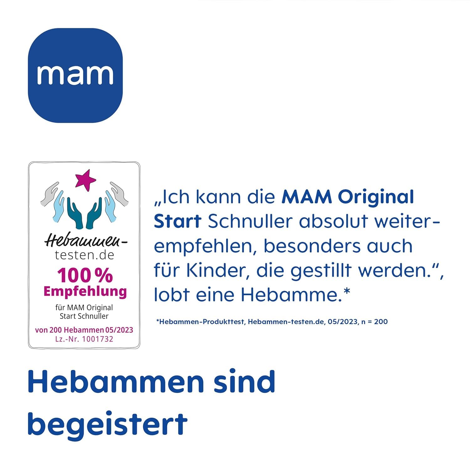 Detalle 2 de MAM Original Start Schnuller 0–2 Monate – sanft, stillfreundlich, zahnfreundlich