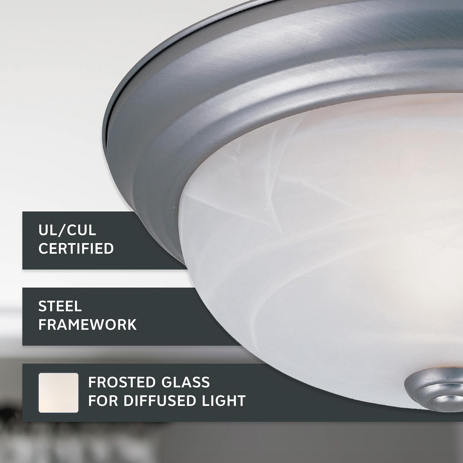 Detalle de Designers Fountain Flush Mount Ceiling Light 13 in