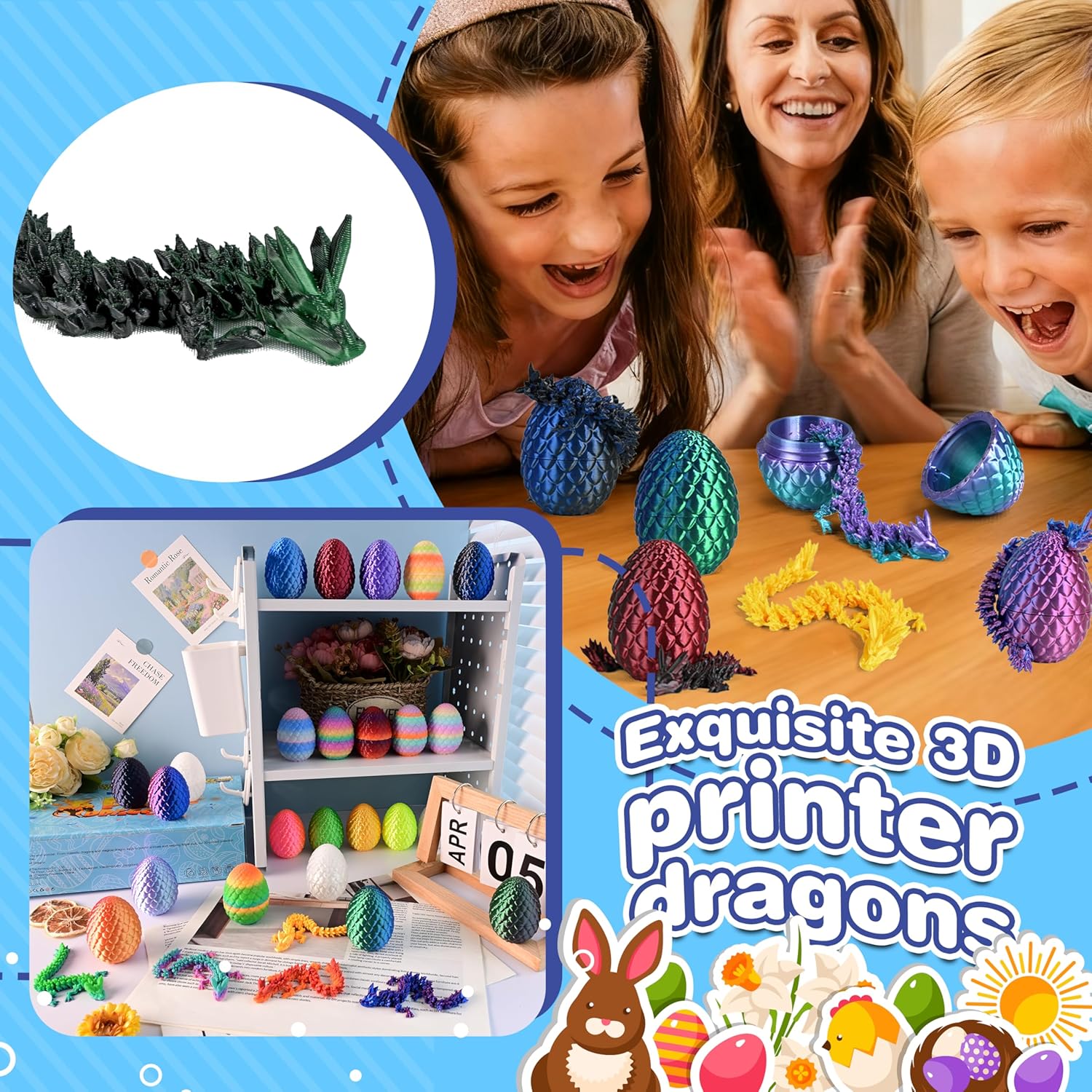 Thumbnail 2 de Cybermaker 24pcs Dragon Eggs with Articulated Dragons Inside