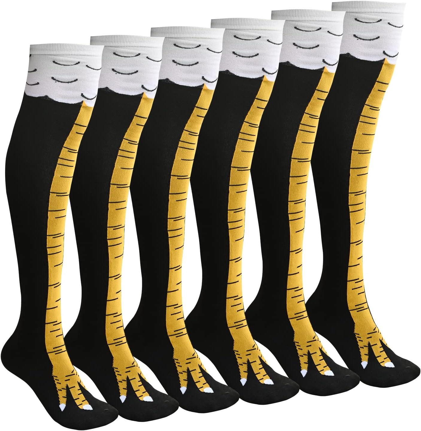 Abnaok 3-Pack Chicken Leg Socks 19.7"