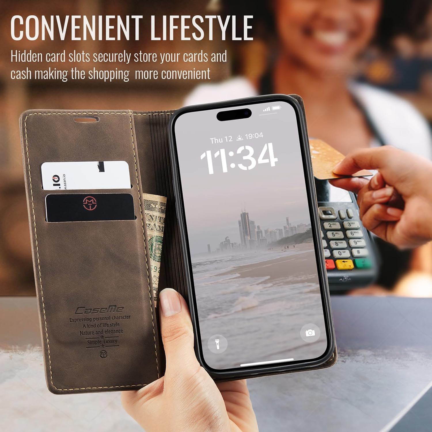 Detalle 2 de Cracedily Wallet Case for iPhone 16