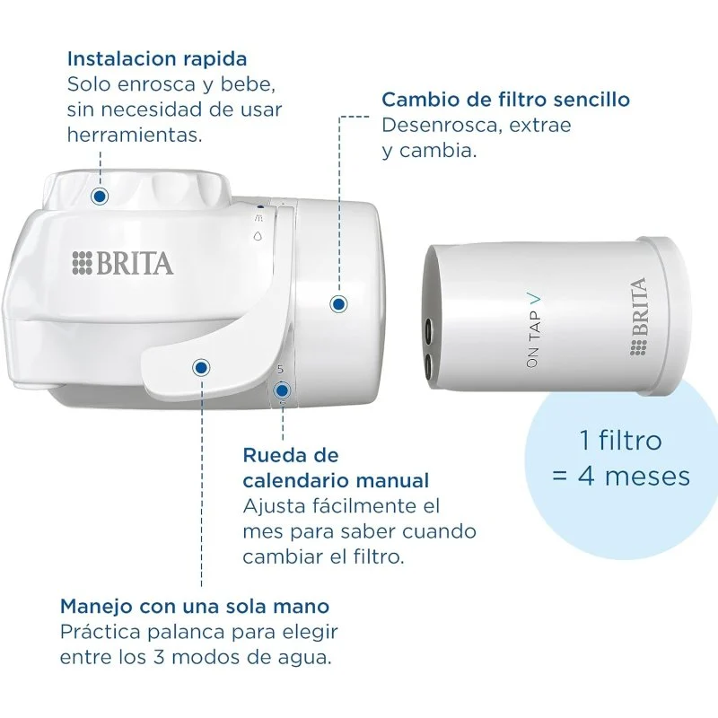 Detalle 2 de Brita ON TAP V Pack: sistema de filtrado para grifo con 1 filtro