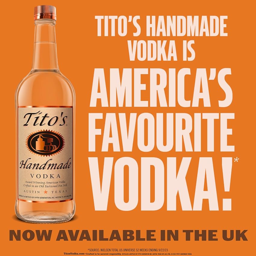 Detalle 2 de Tito’s Handmade Vodka Artesanal 🍸 Sin Gluten 700ml