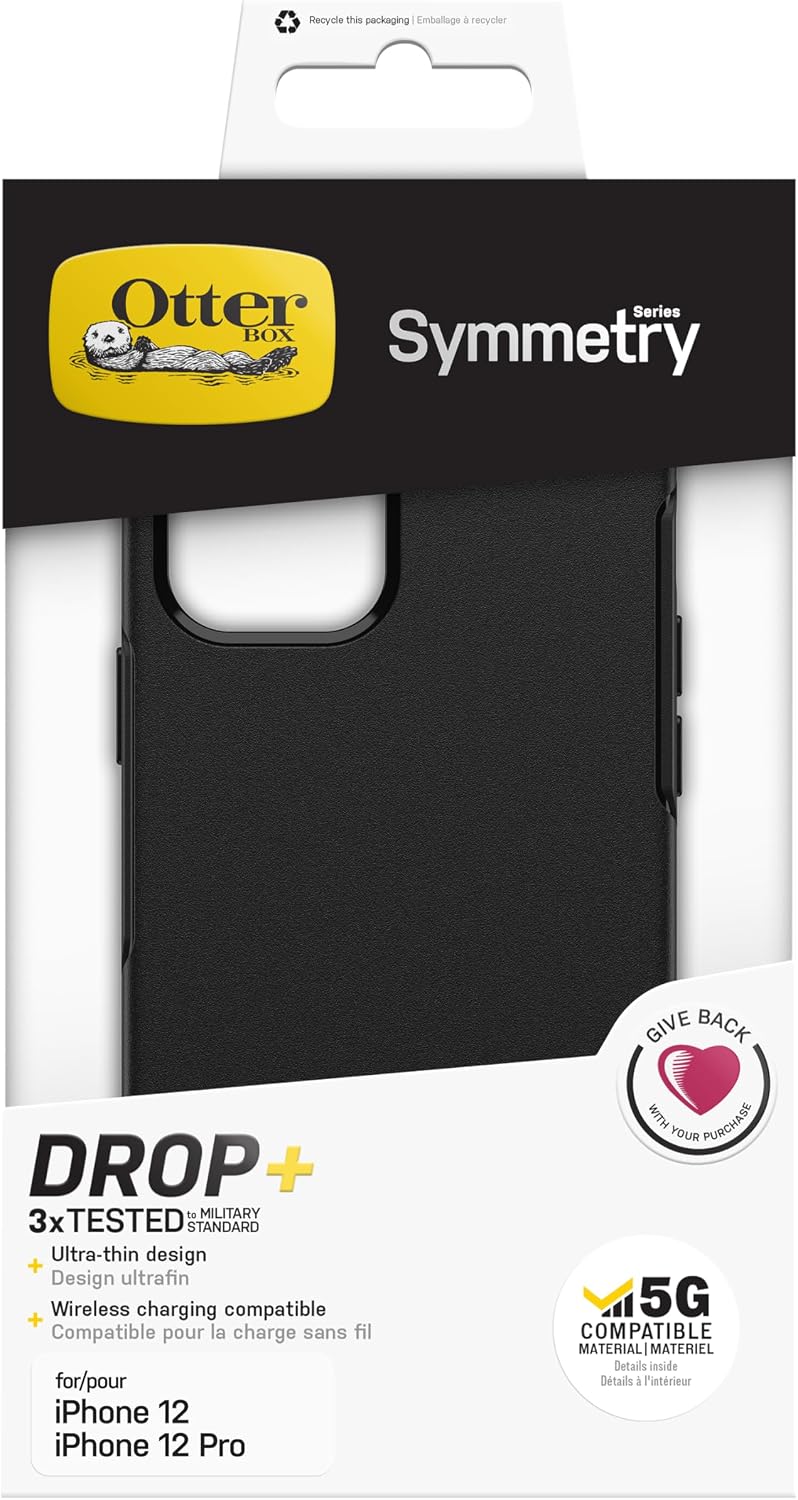 Detalle de OtterBox Symmetry Case for iPhone 12 / iPhone 12 Pro — Slim, Shockproof and Antimicrobial Protection
