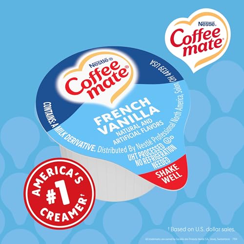 Thumbnail 7 de Nestle Coffee mate French Vanilla Coffee Creamer Singles (Non-Dairy, Shelf-Stable) – 0.375 fl oz, Pack of 180