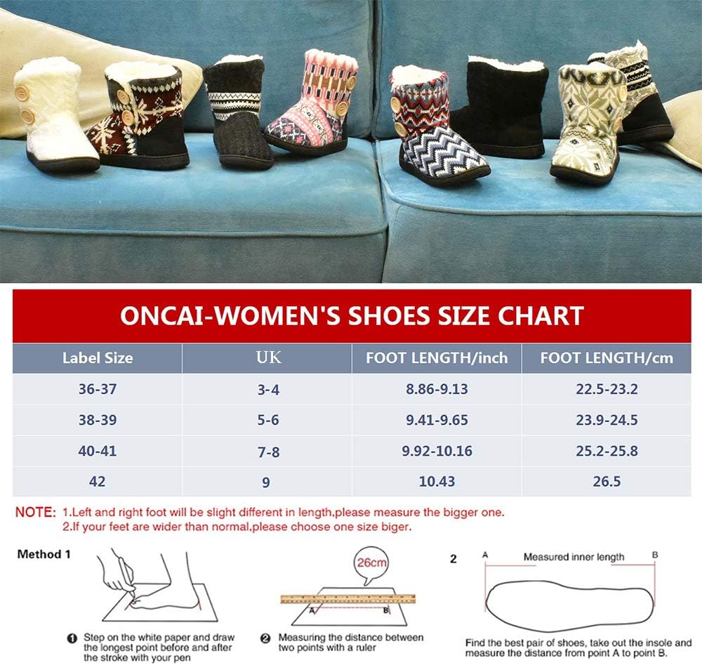Thumbnail 6 de ONCAI Zapatillas de casa mujer Lana forrada