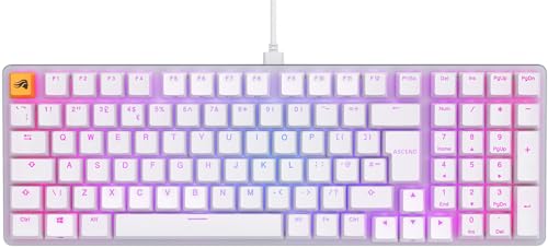 Detalle de Glorious GMMK 2 Full Size 96% — teclado mecánico blanco ⌨