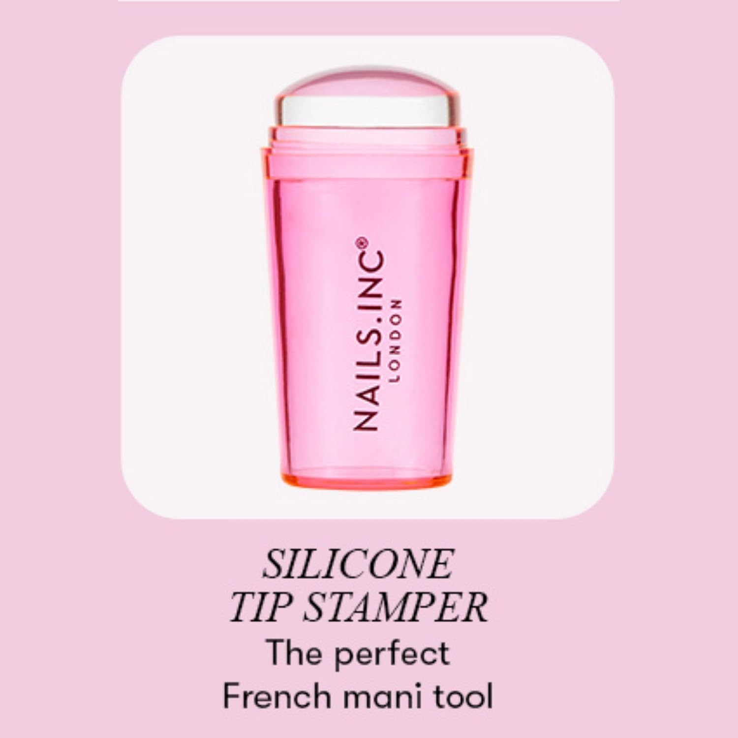 Thumbnail 4 de Nails Inc 45 Second Speedy Gloss French Manicure Hack Set (Pink) – No Chip, Quick Dry, Silicone Stamper (3-piece)