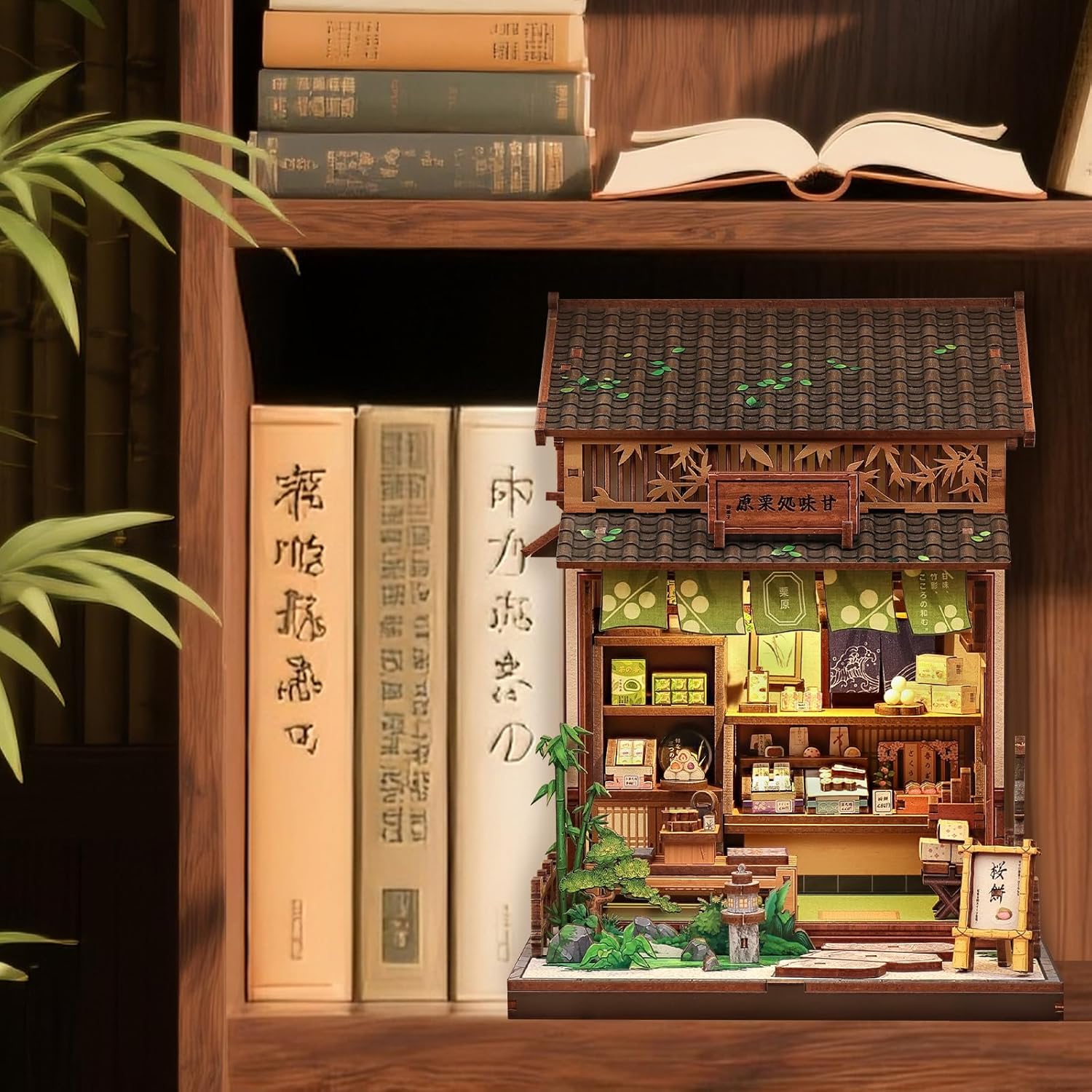 Thumbnail 1 de Cutefun Book Nook DIY: kit “negozio di dolci giapponese” con luci LED, 227 pezzi