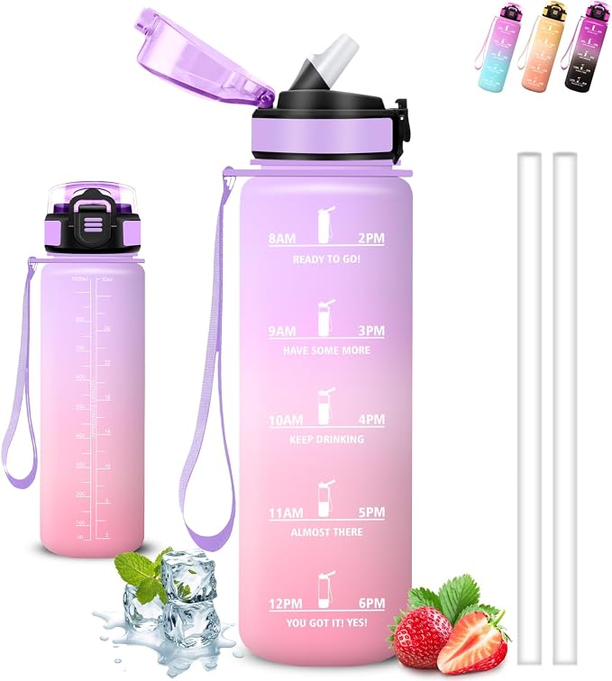 Detalle de Botella de Agua 1L – A Prueba de Fugas 🥤